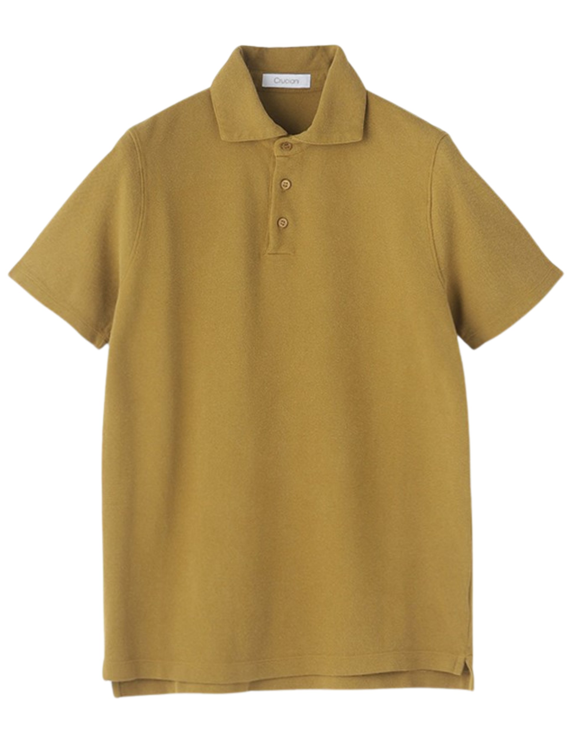 Cruciani yellow cotton polo shirt