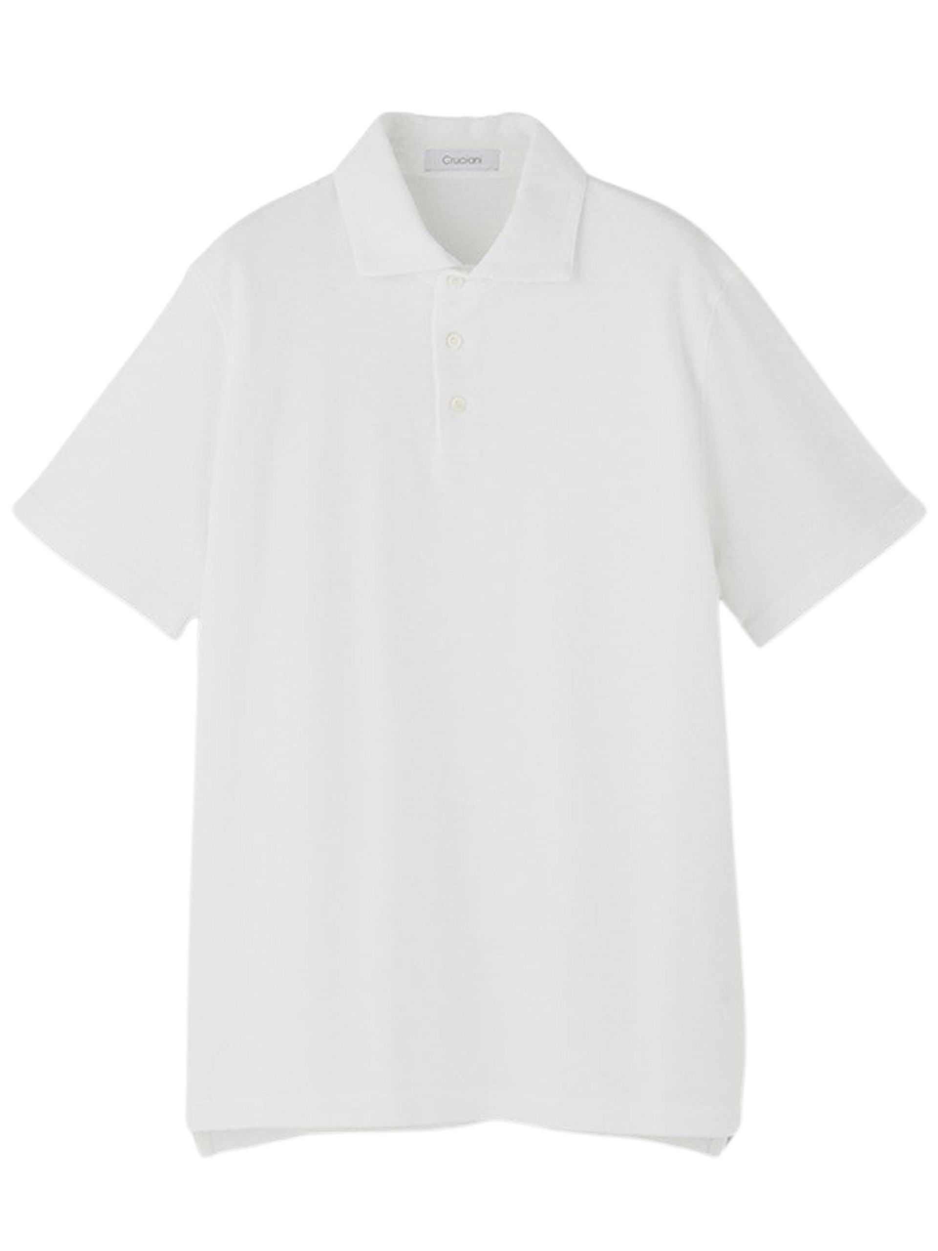 Men's white Cruciani cotton polo shirt