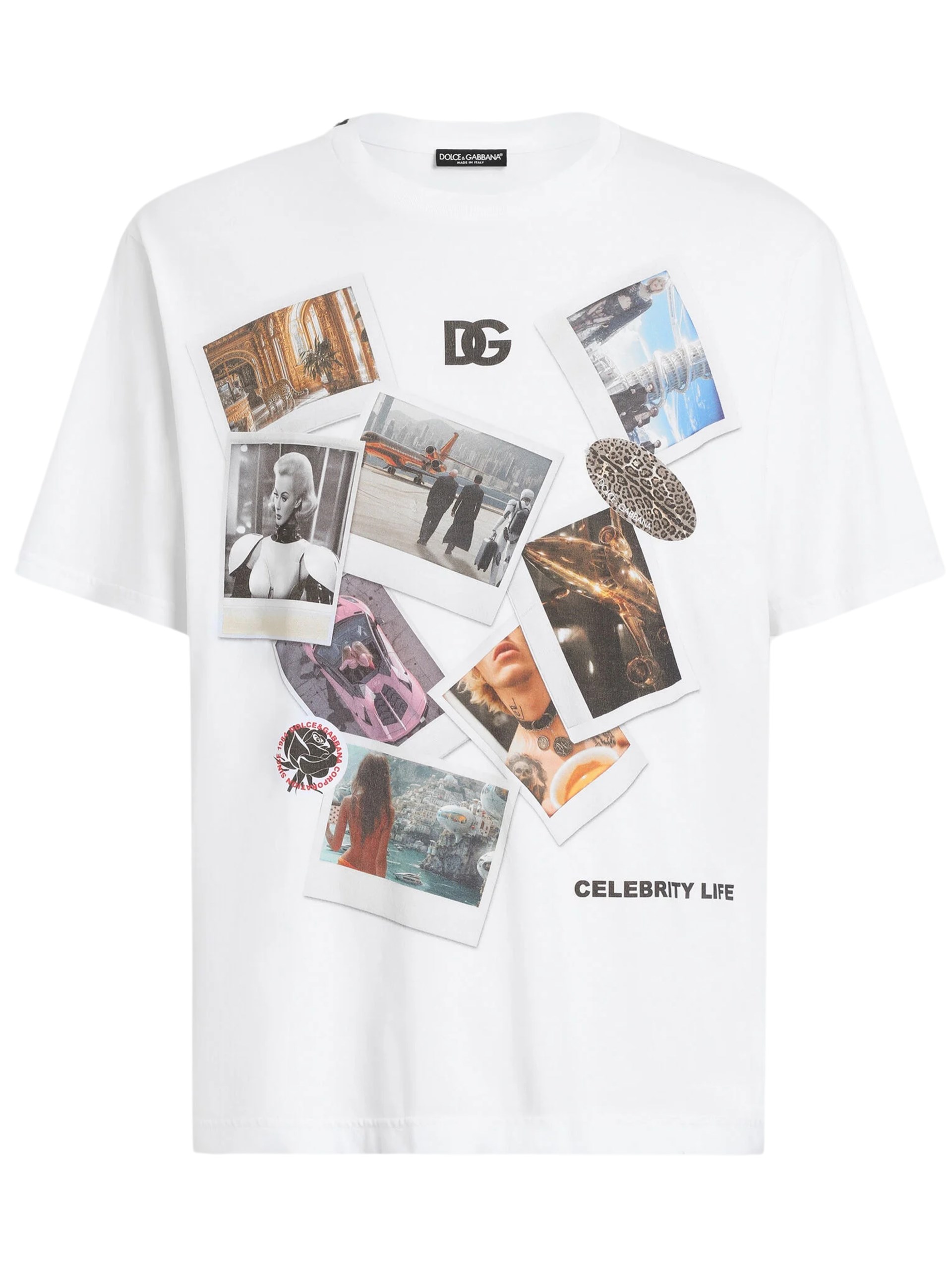 Dolce&Gabbana Cotton T-shirt with postcard print