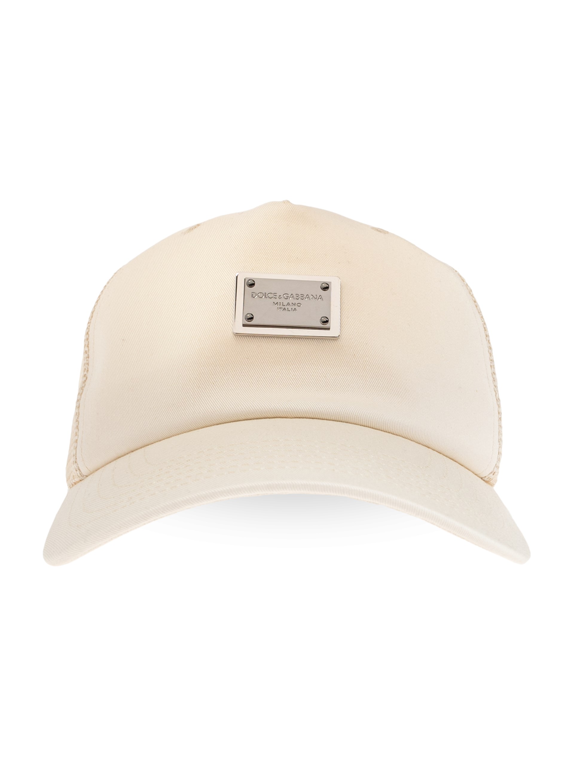Dolce&Gabbana men's ivory cap with logo