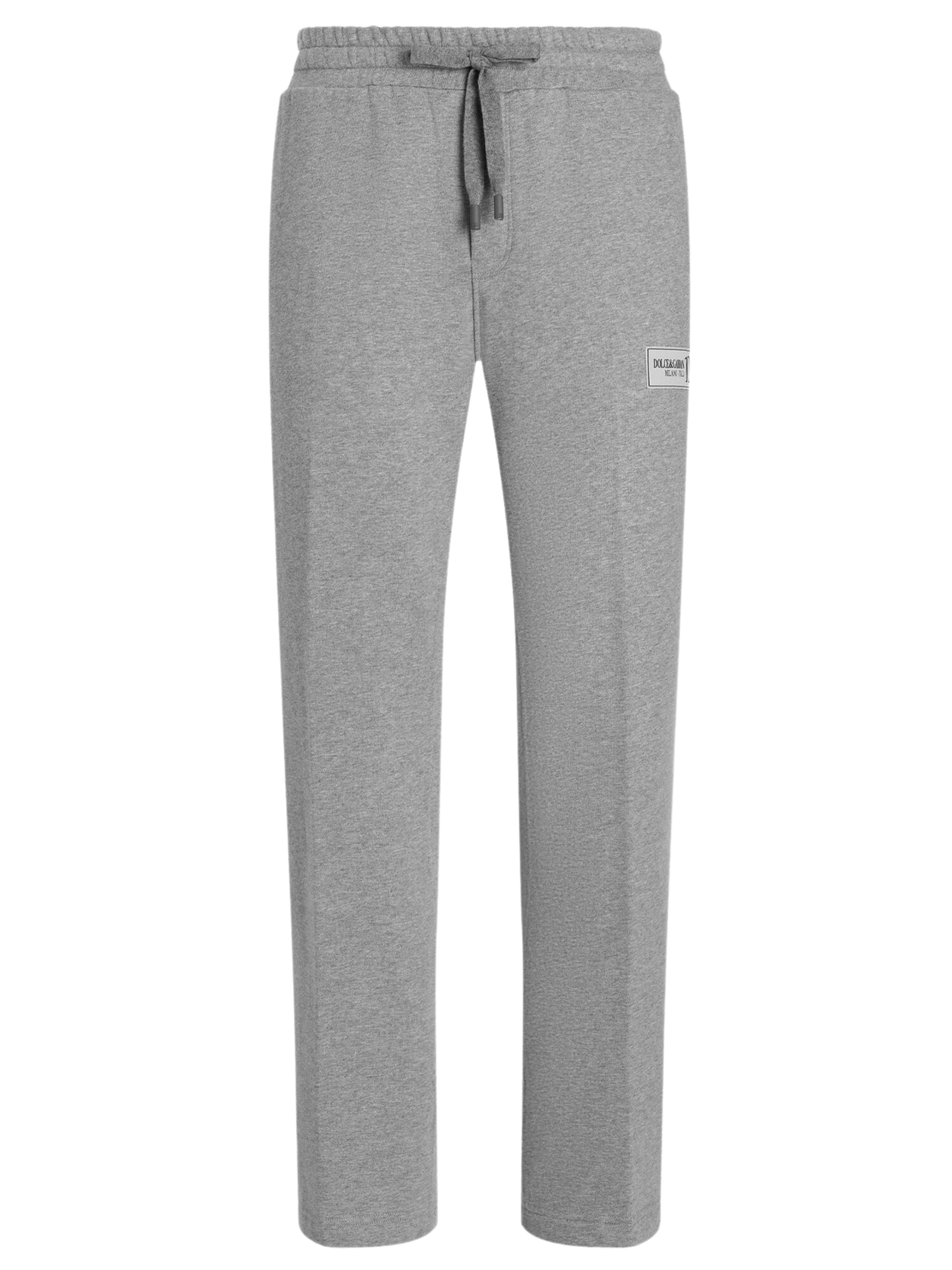 Dolce&Gabbana men's grey jogger pants with a sporty fit