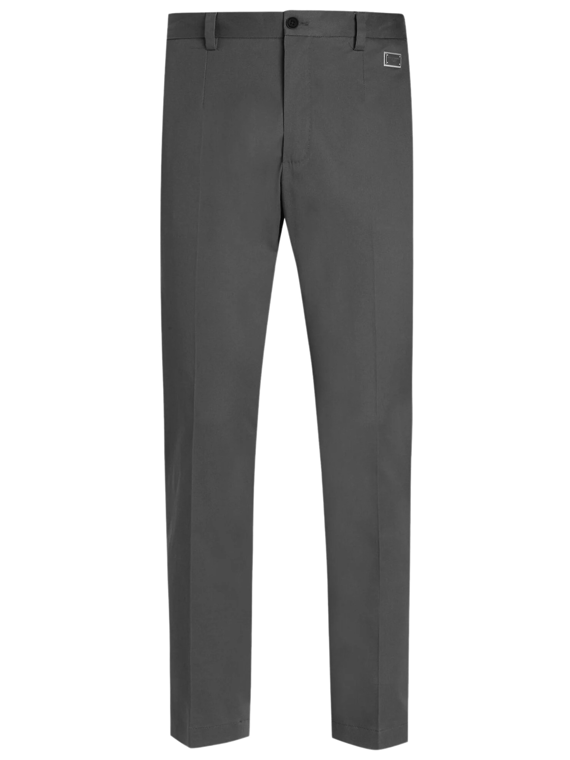 Dolce&Gabbana men's gray classic-cut pants