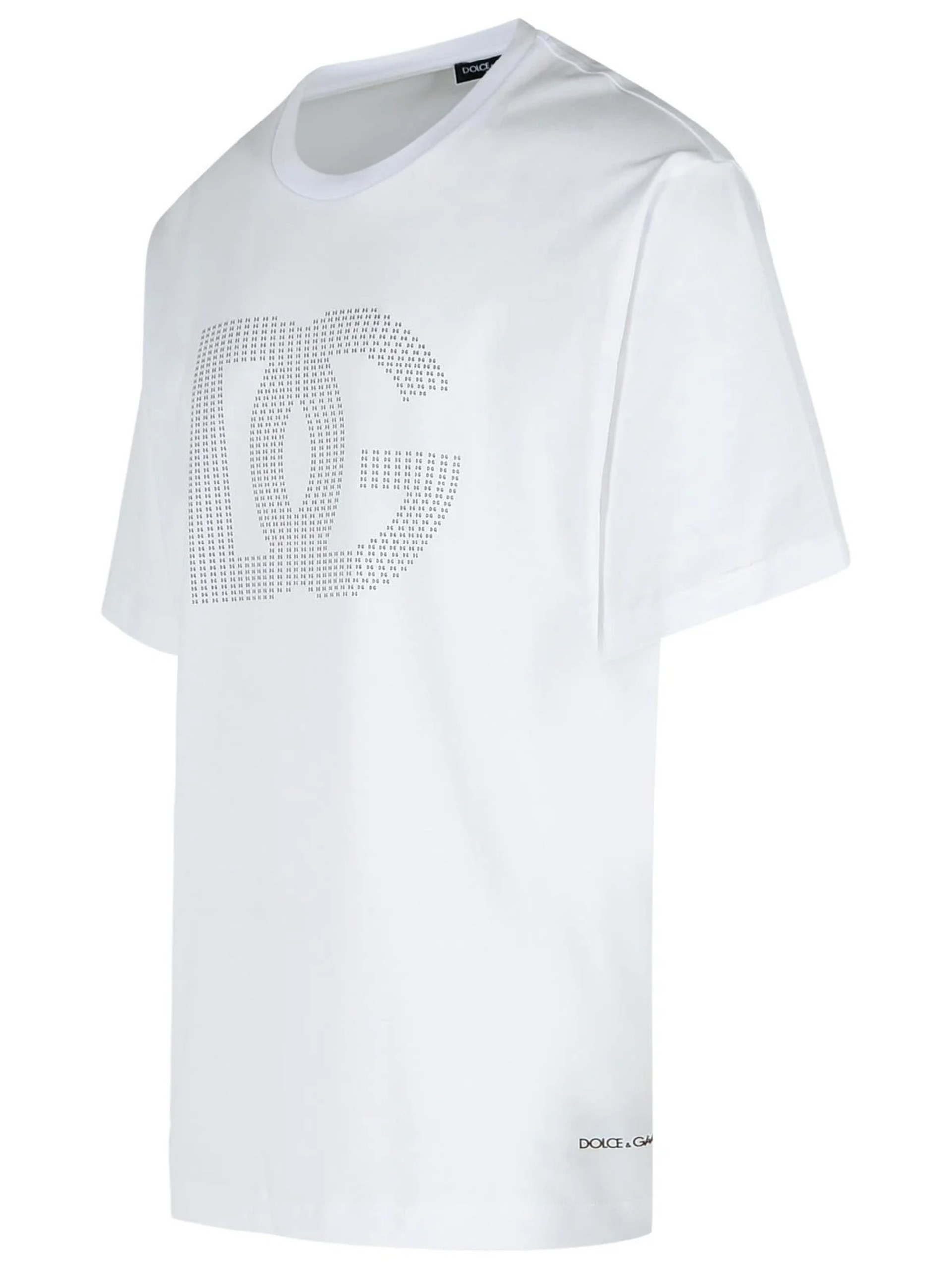 Dolce&Gabbana men's white T-shirt with DG logo print