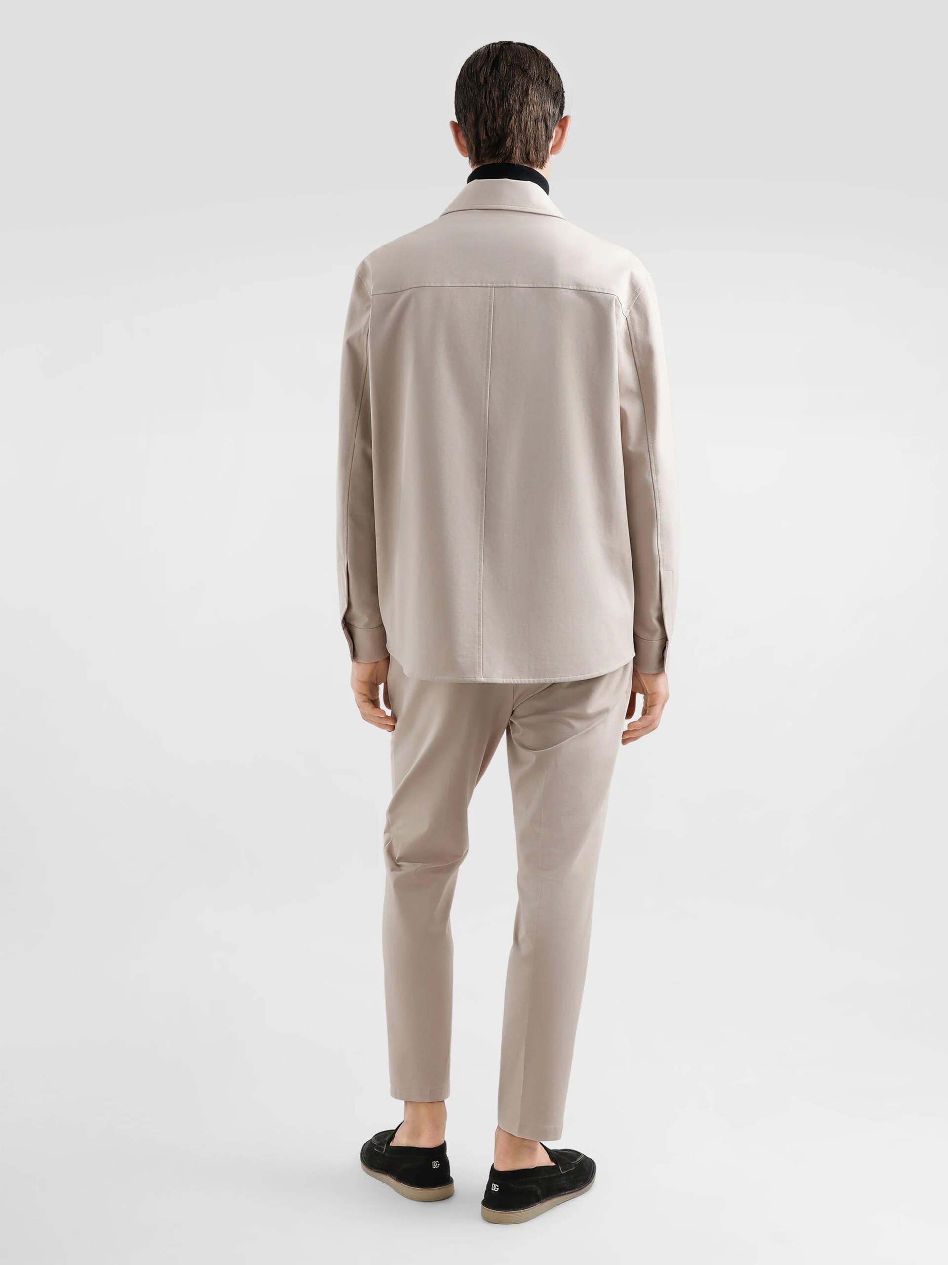 Dolce&Gabbana men's beige cotton jogger pants