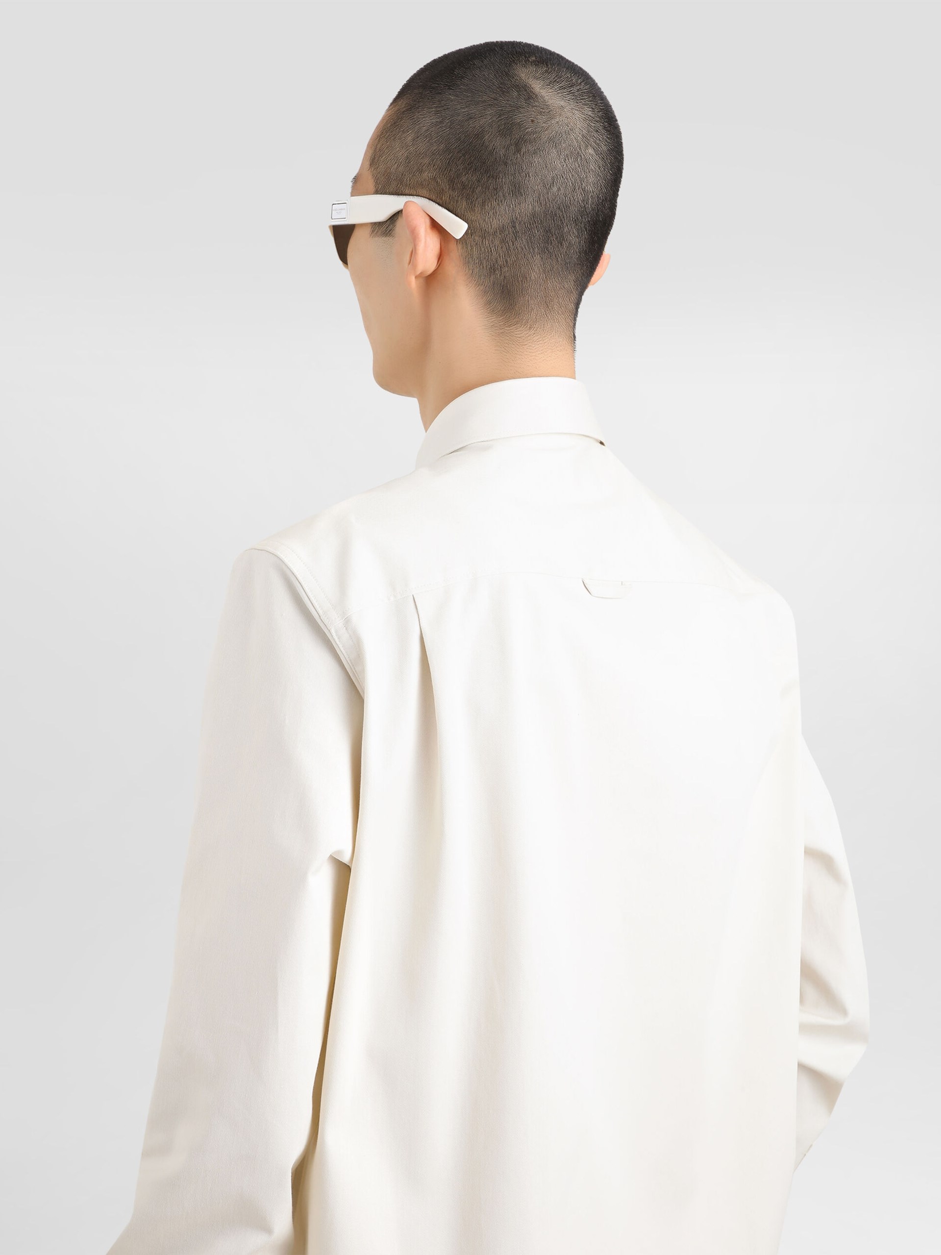 Dolce&Gabbana men's light beige shirt with chest pocket