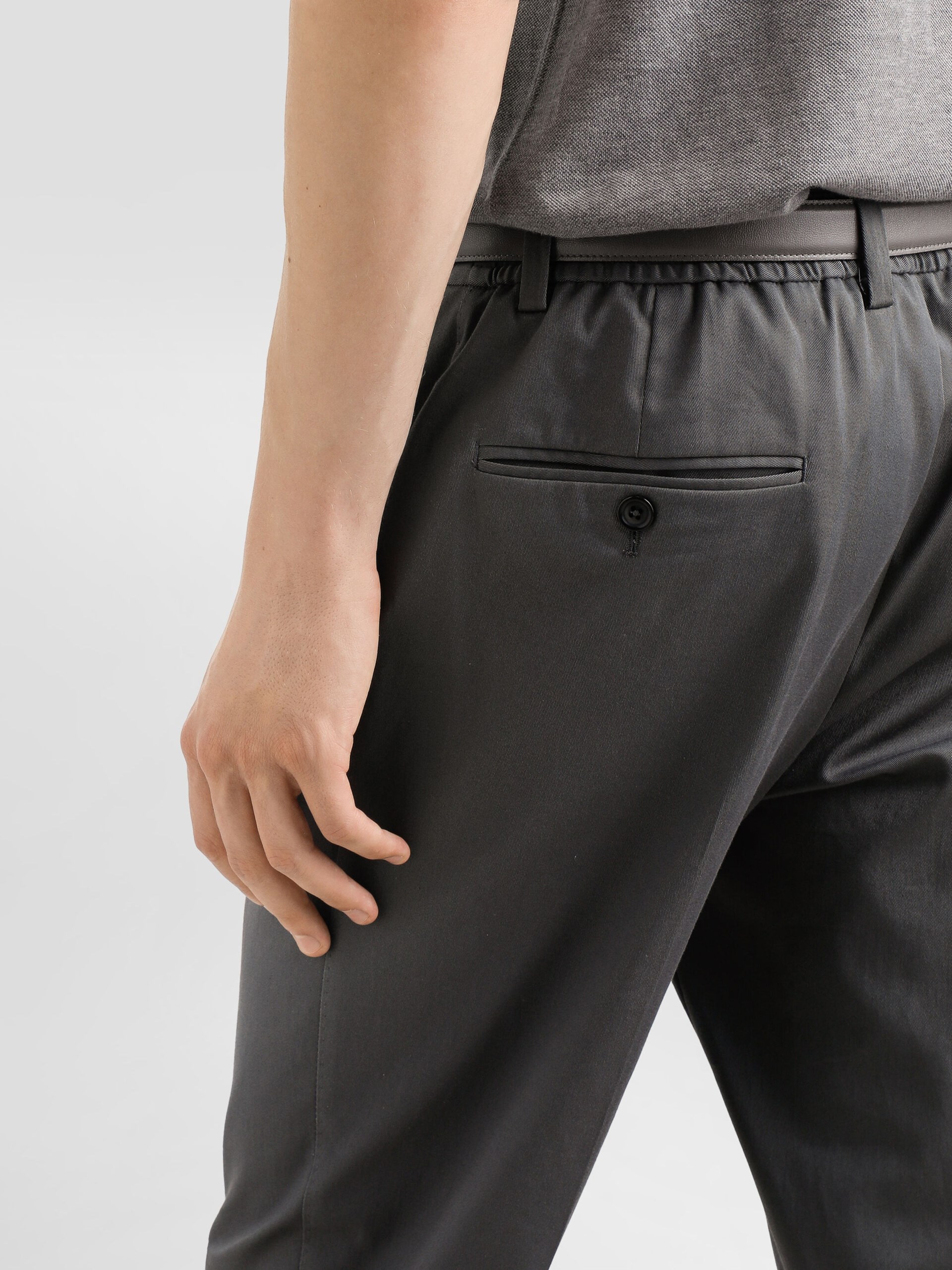 Dolce&Gabbana men's gray classic-cut pants