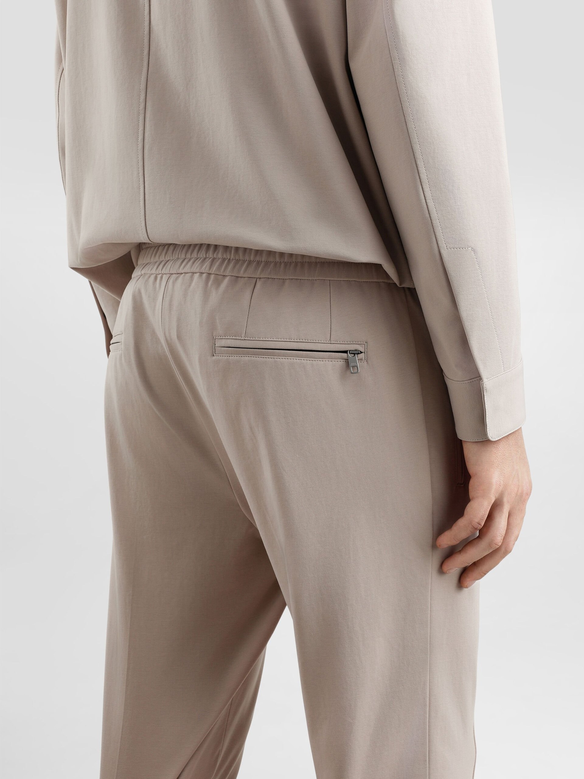 Dolce&Gabbana men's beige cotton jogger pants