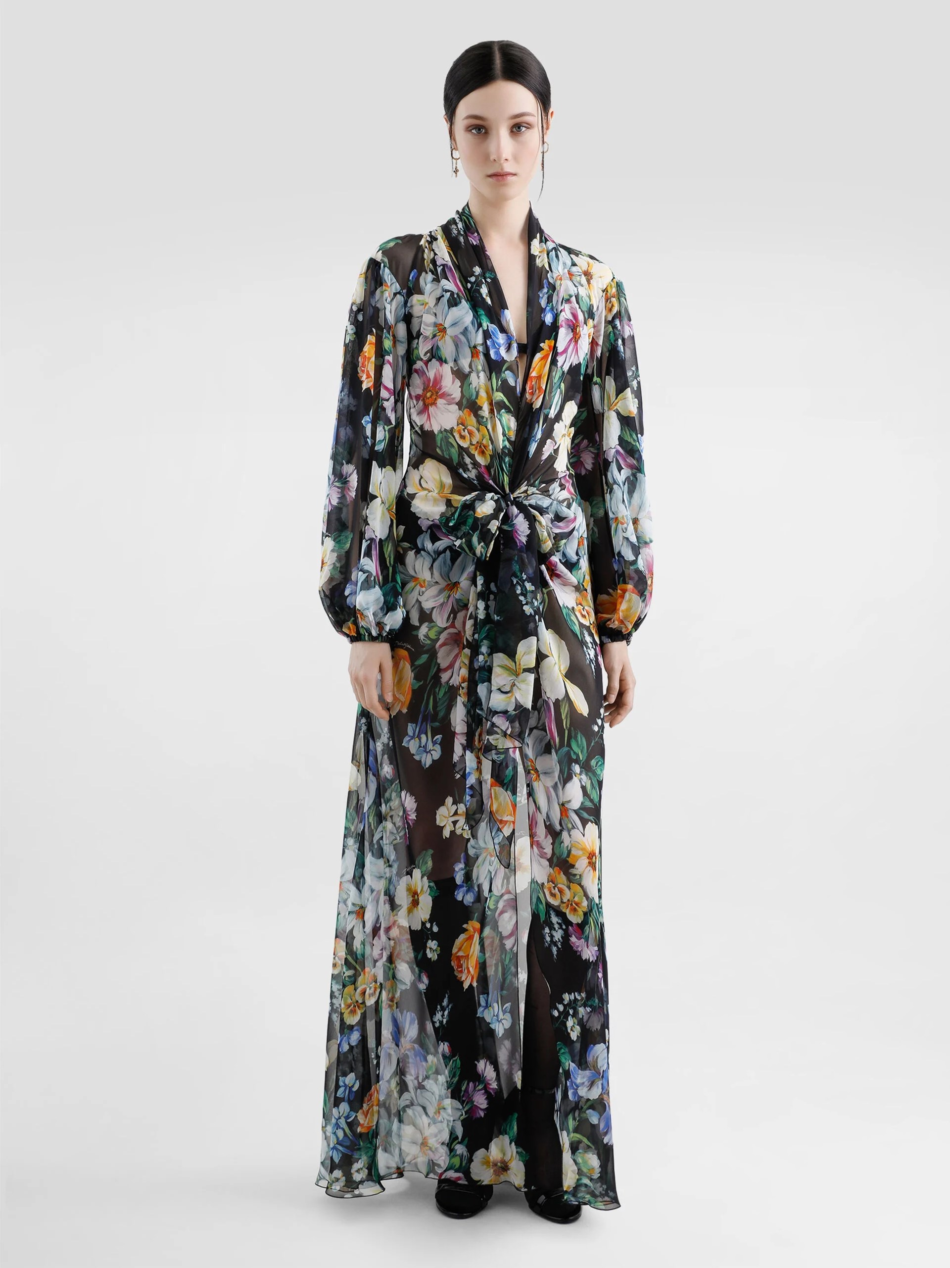 Dolce&Gabbana chiffon dress with floral print