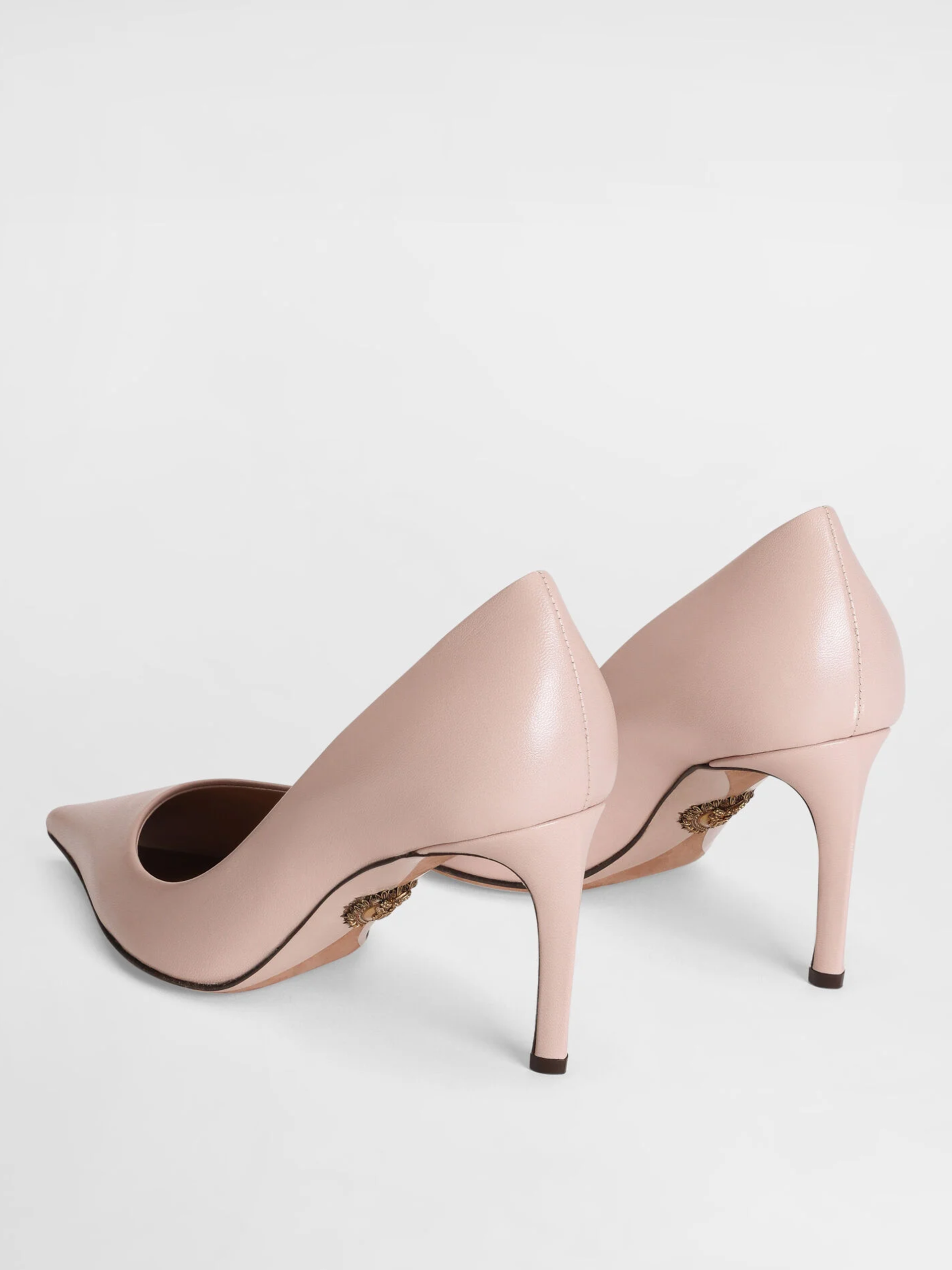 Dolce&Gabbana soft pink leather shoes
