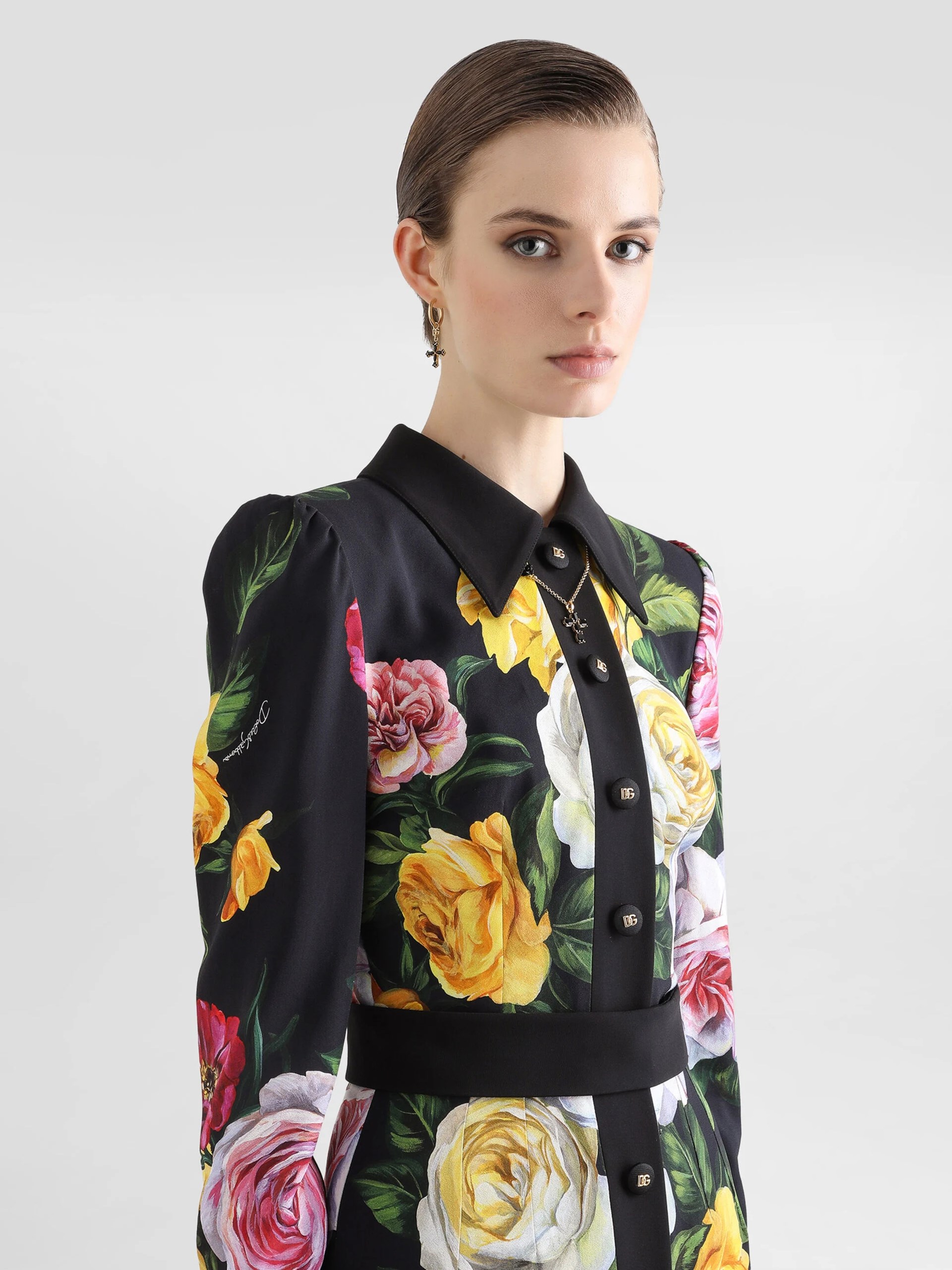 Dolce&Gabbana floral print midi dress