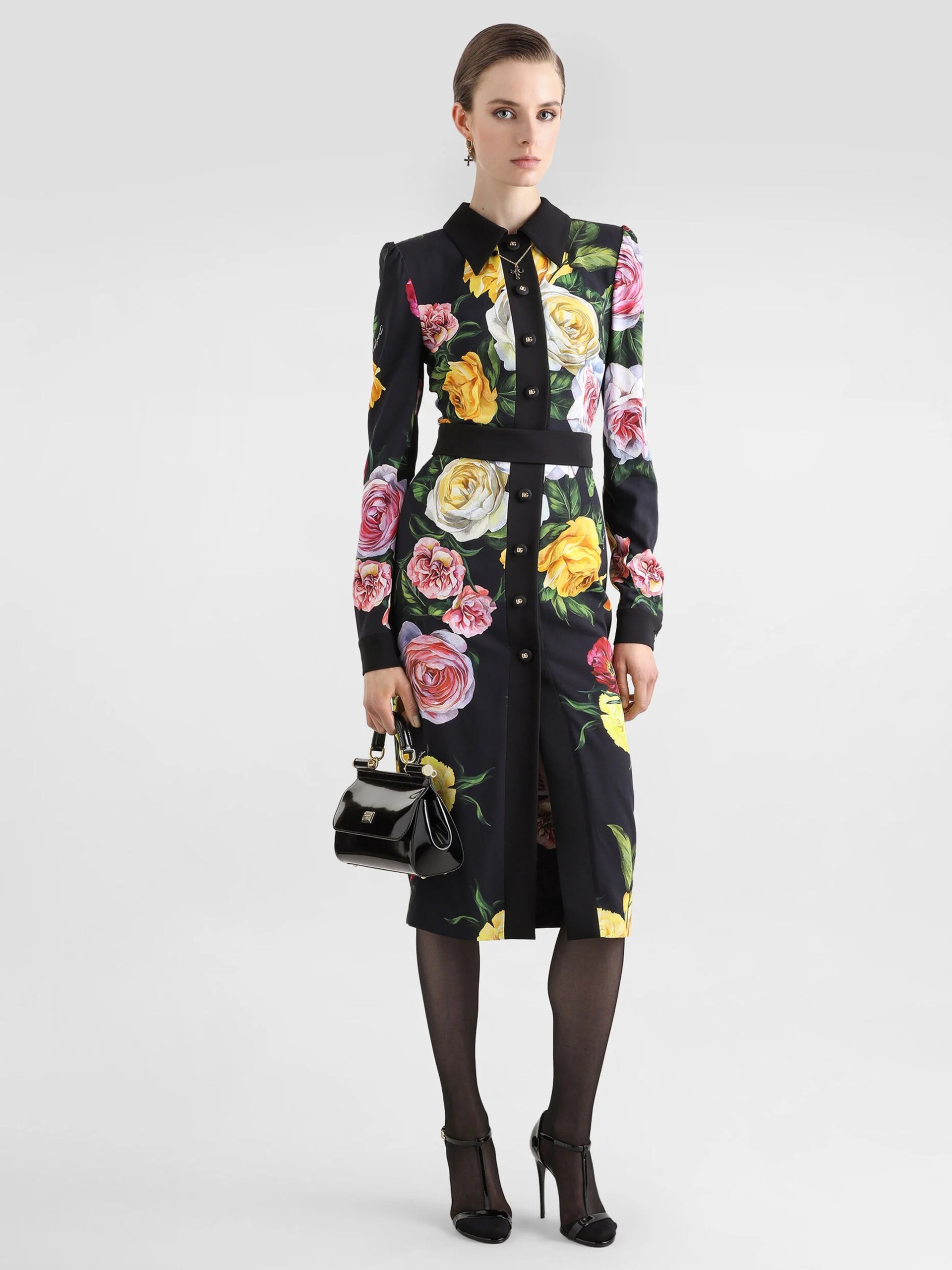 Dolce&Gabbana floral print midi dress