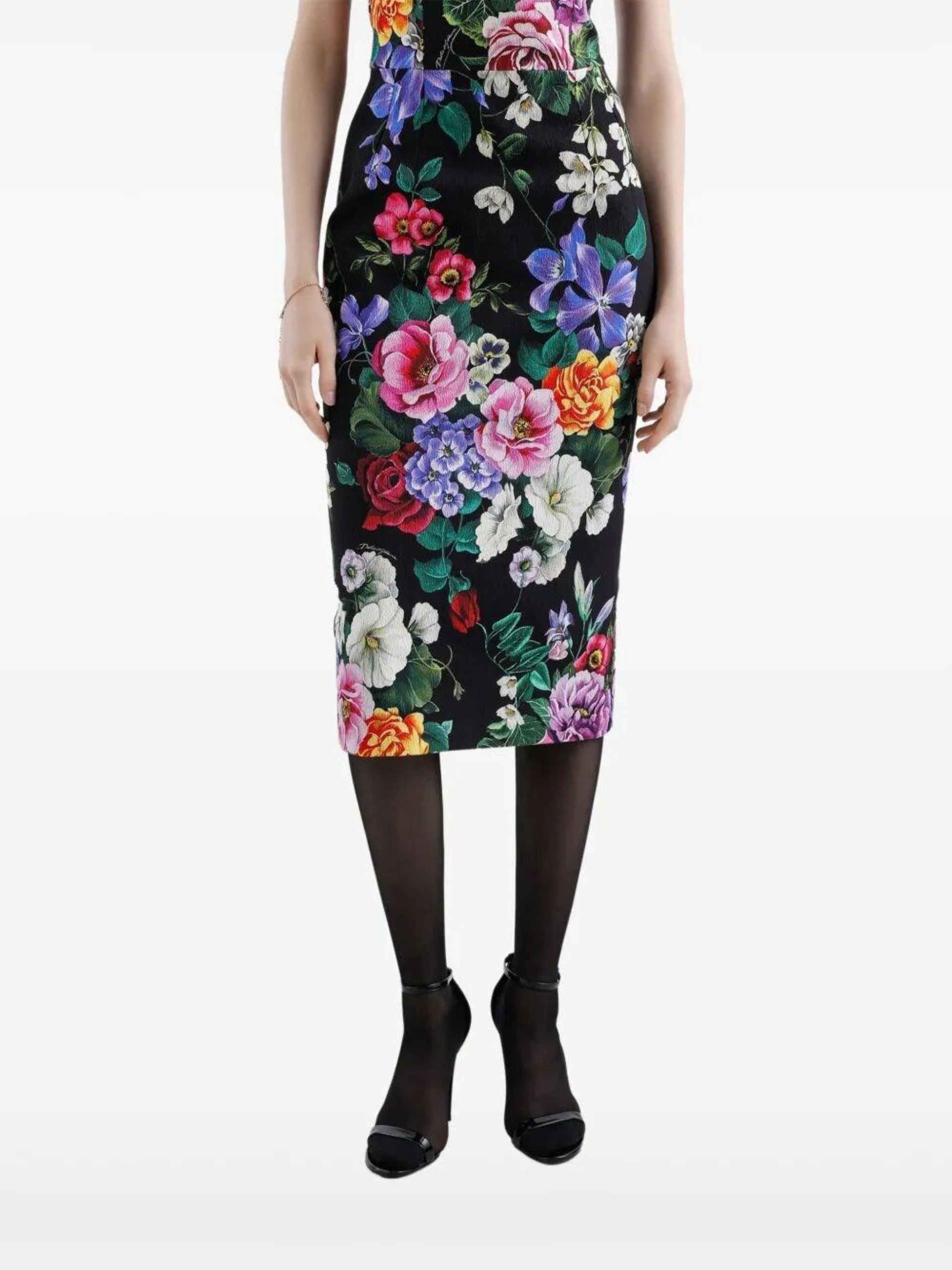 DOLCE&GABBANA Floral Sleeveless Sheath Dress