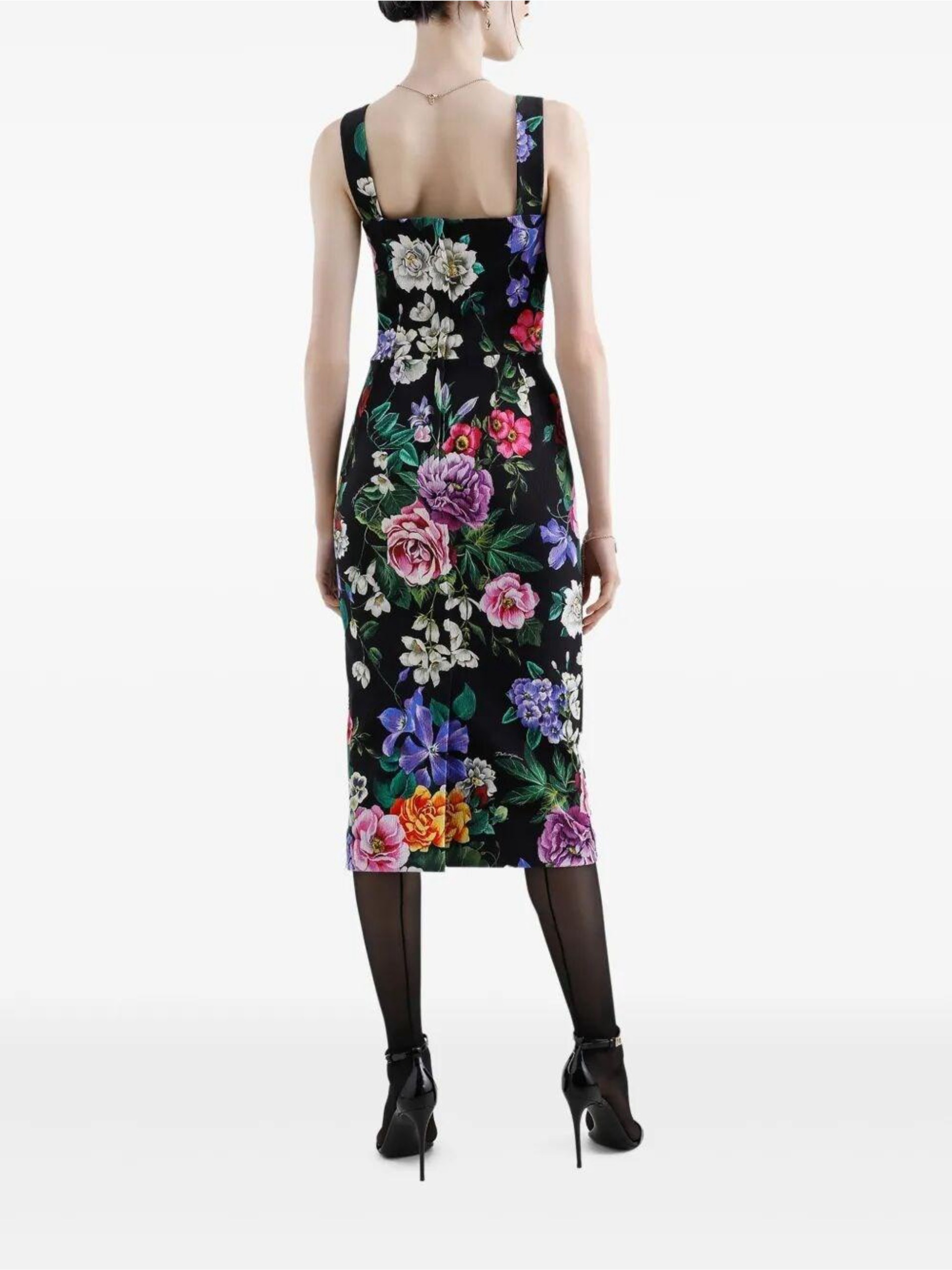 DOLCE&GABBANA Floral Sleeveless Sheath Dress