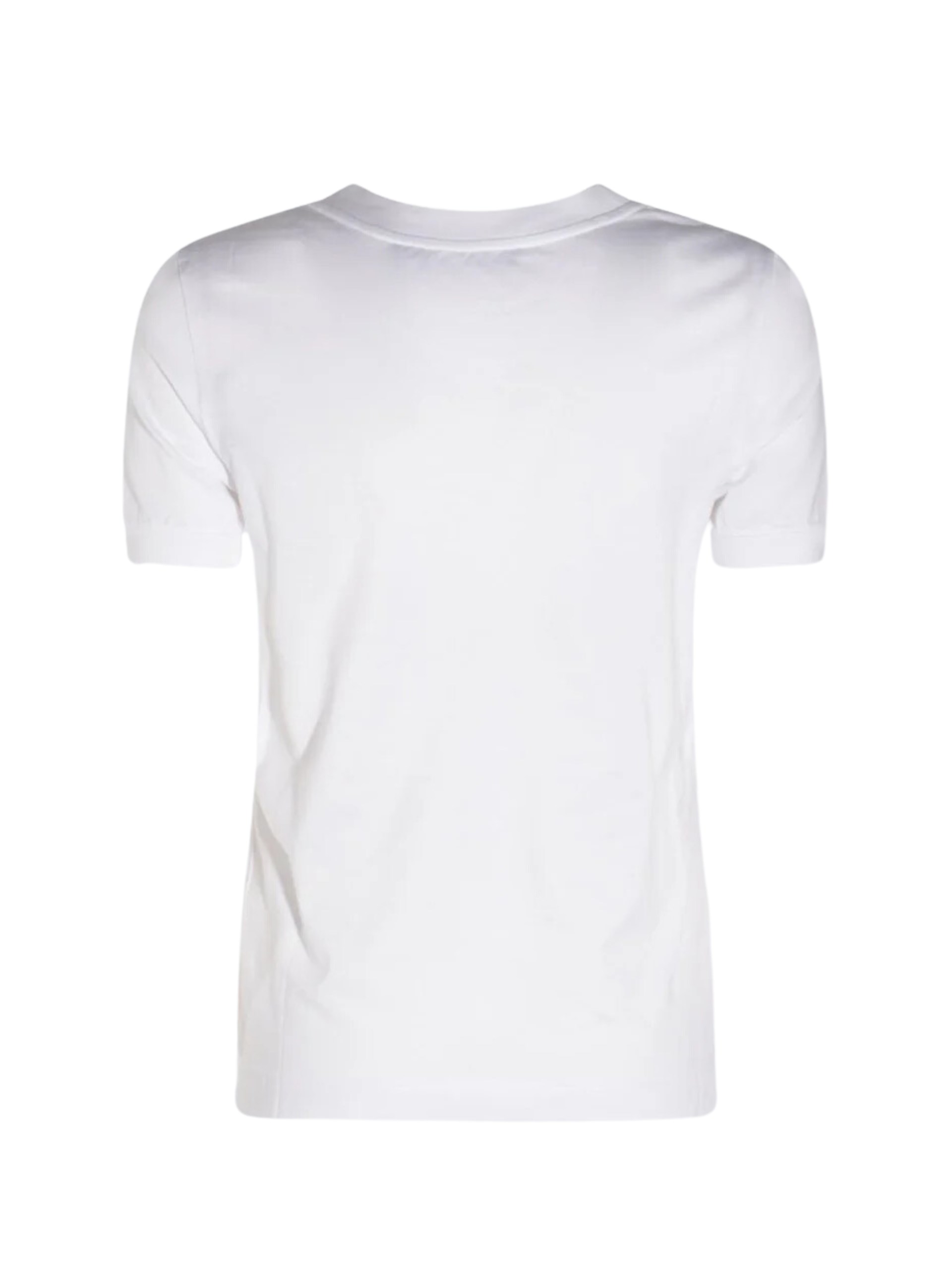 White cotton T-shirt from Dolce&Gabbana with logo on the front
