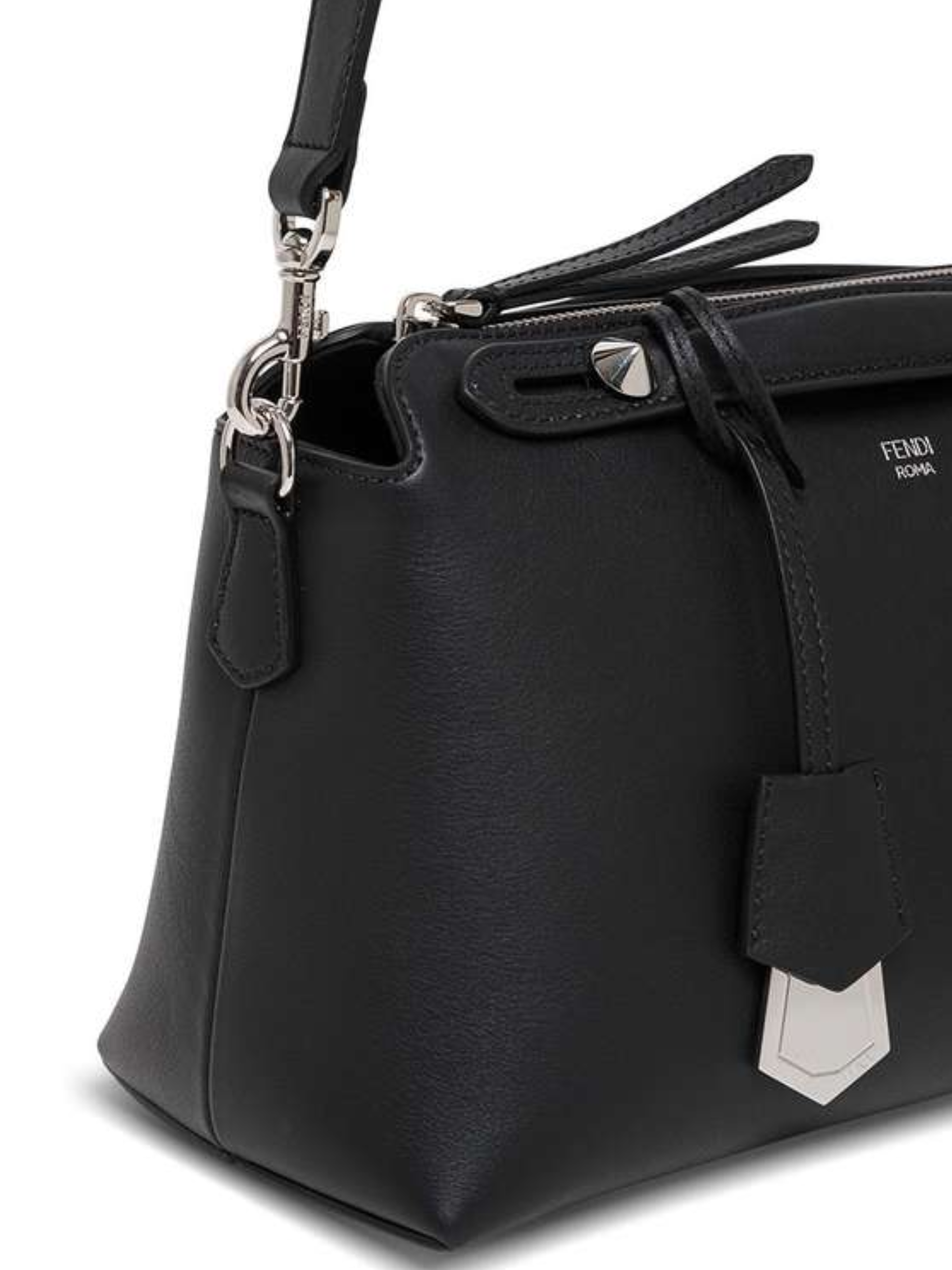 Fendi By the Way black smooth leather bag
