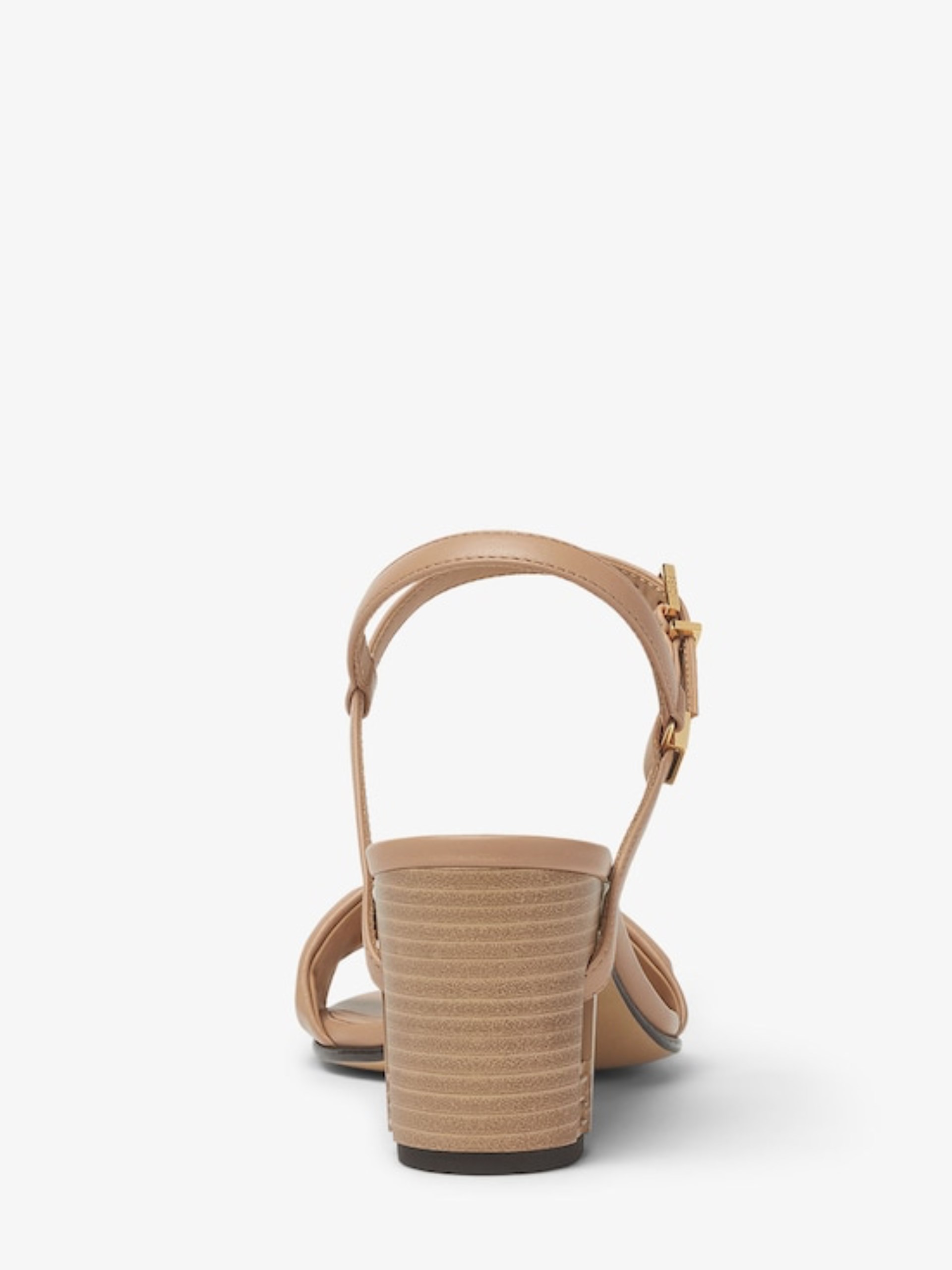 Beige Fendi Delfina heeled sandals