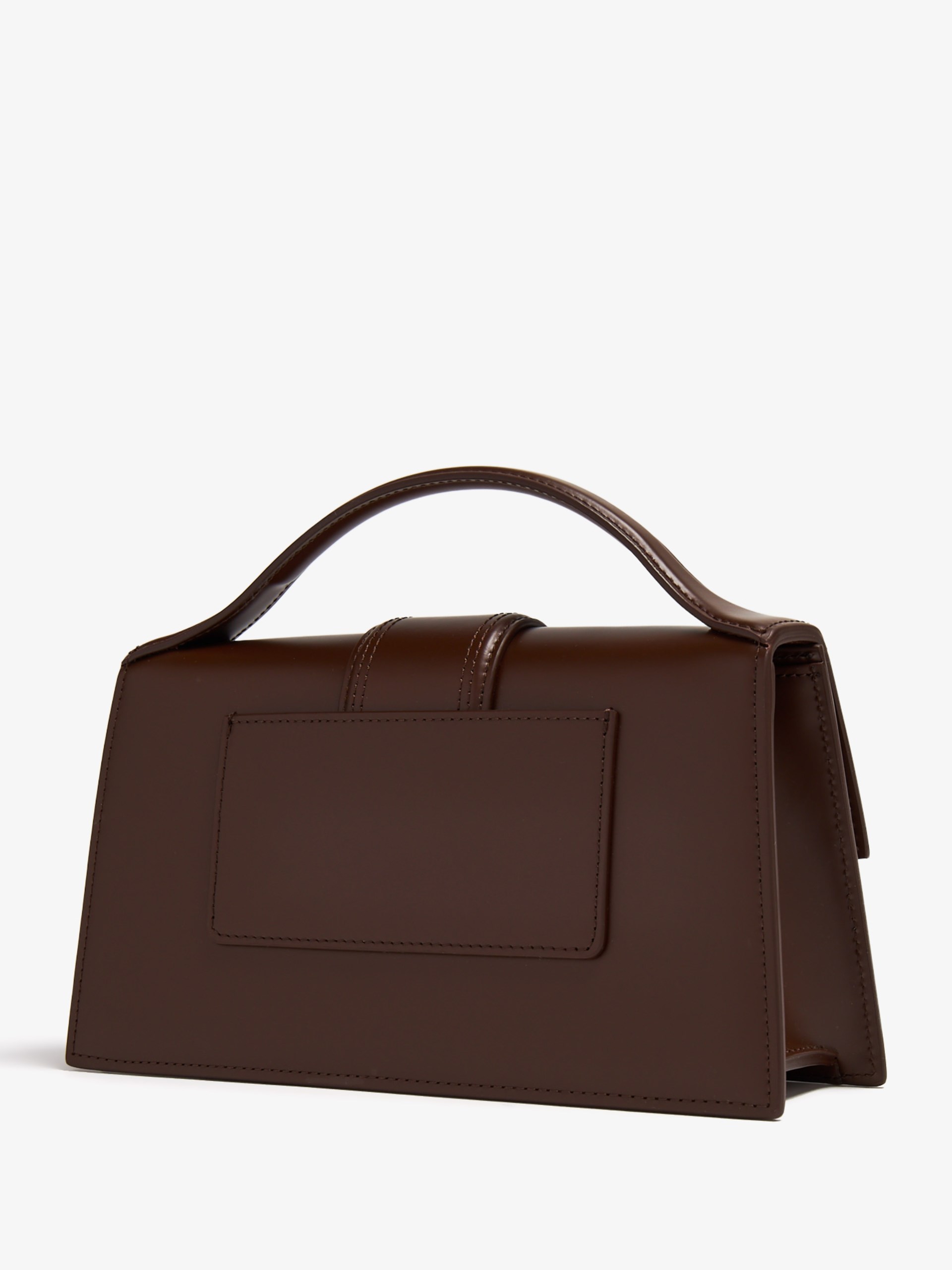 Коричнева сумка-конверт Jacquemus Le Grand Bambino зі шкіри