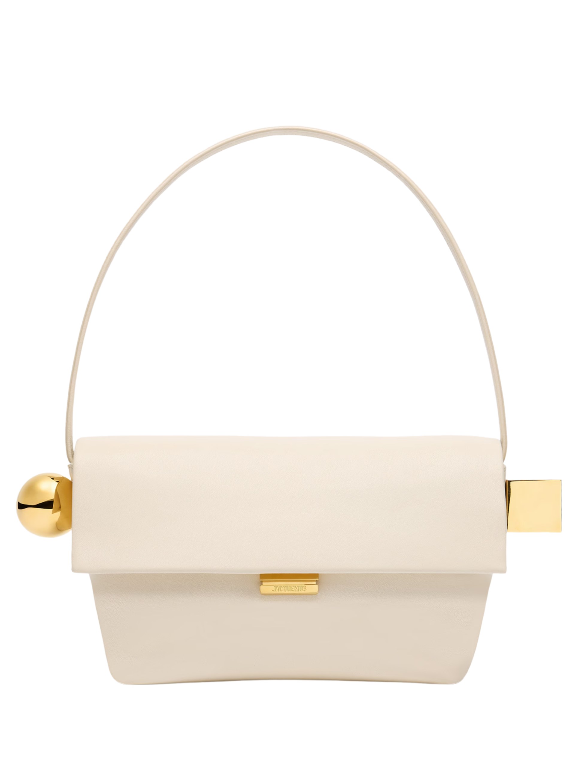 Сумка через плече Jacquemus Rond Carré із золотистою фурнітурою