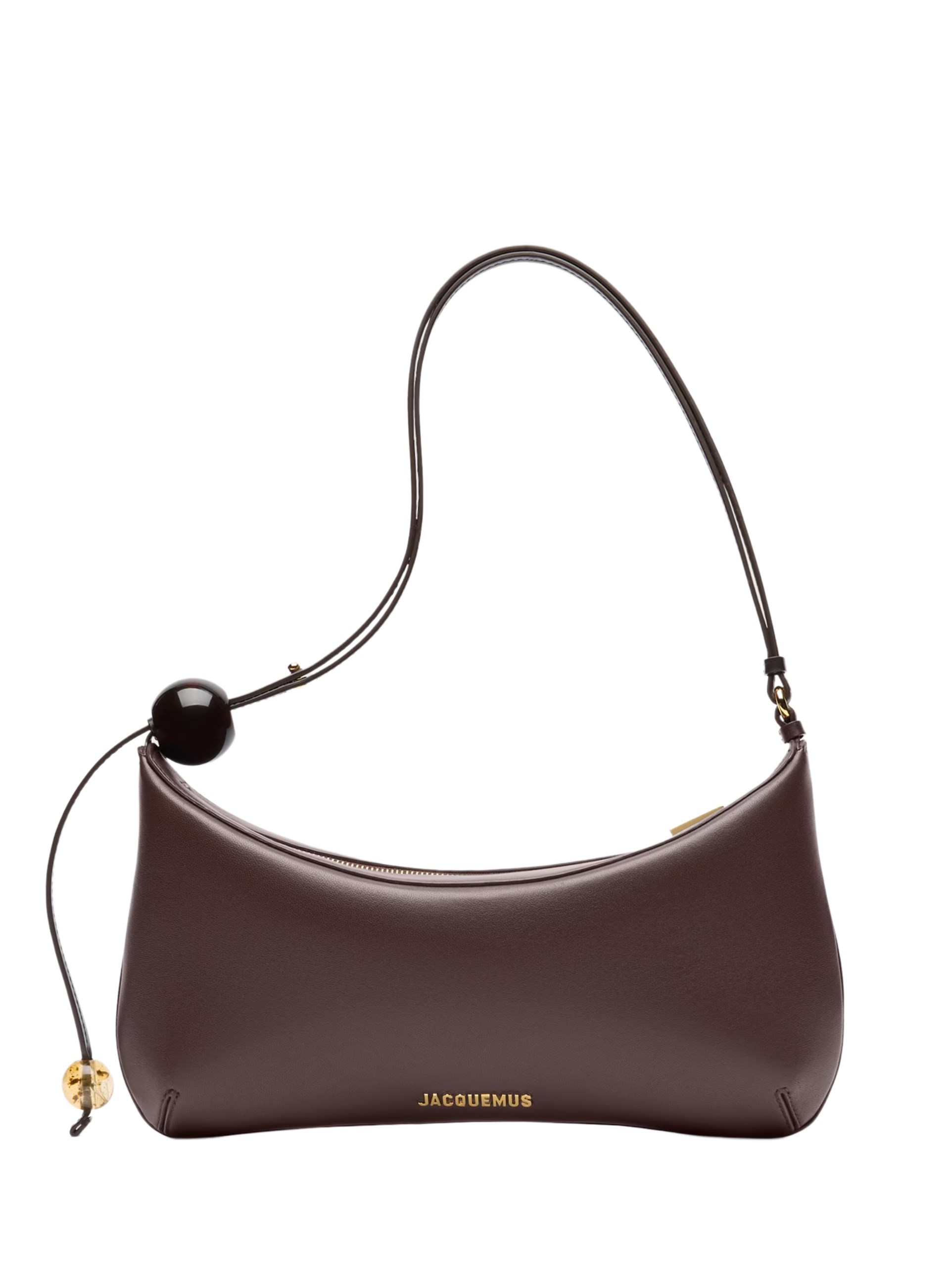 Темно-коричнева сумка через плече Jacquemus Bisou Perle Large