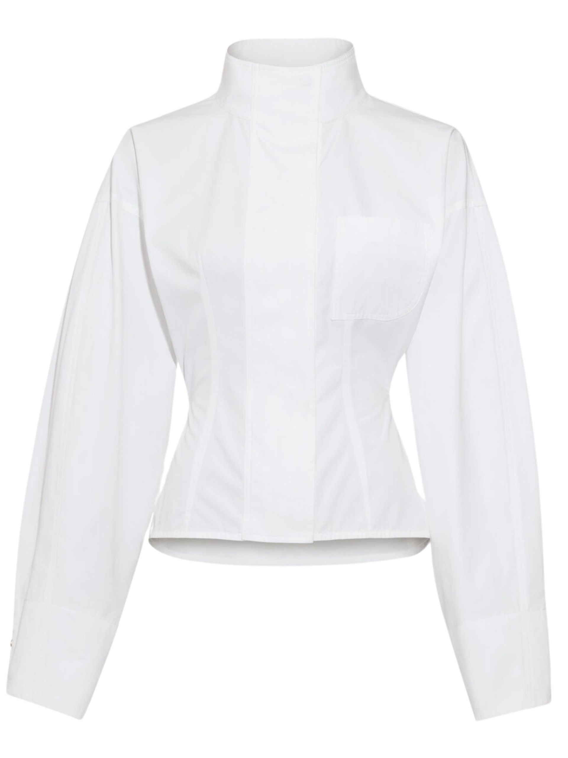 Jacquemus Ciro white fitted waist shirt