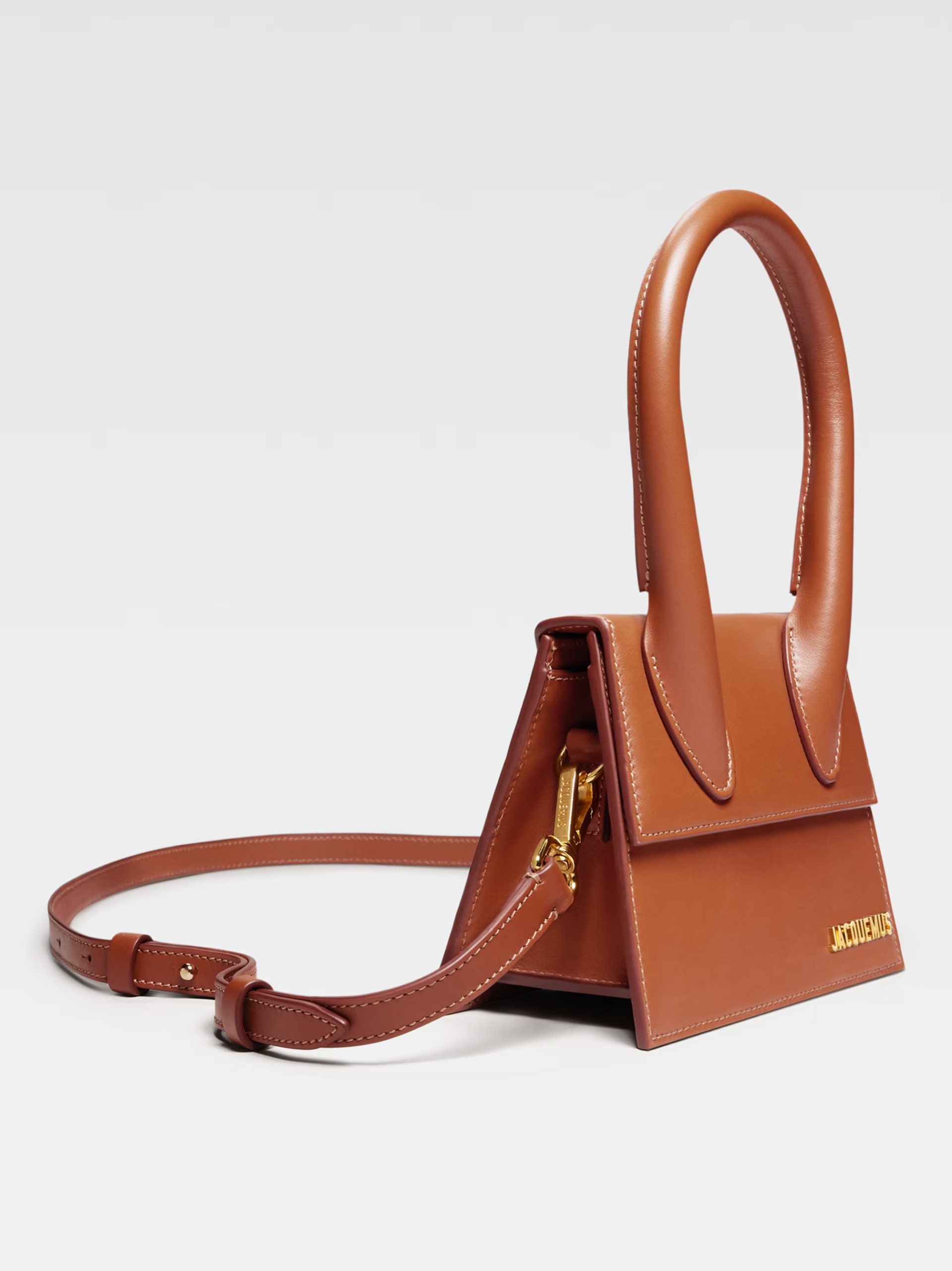 Коричнева сумка Jacquemus Chiquito medium зі шкіри