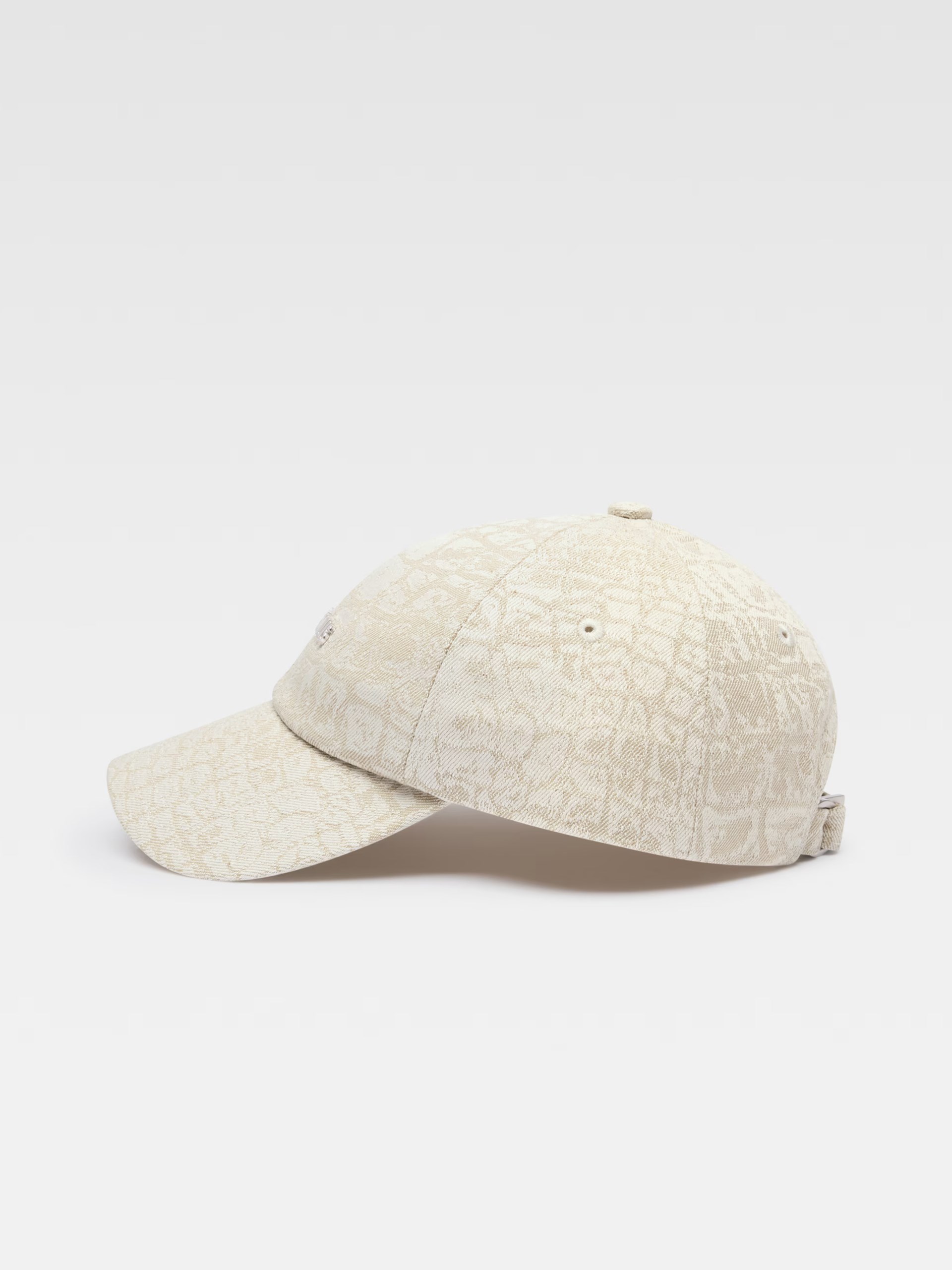 Jacquemus Gadjo beige animal print cap