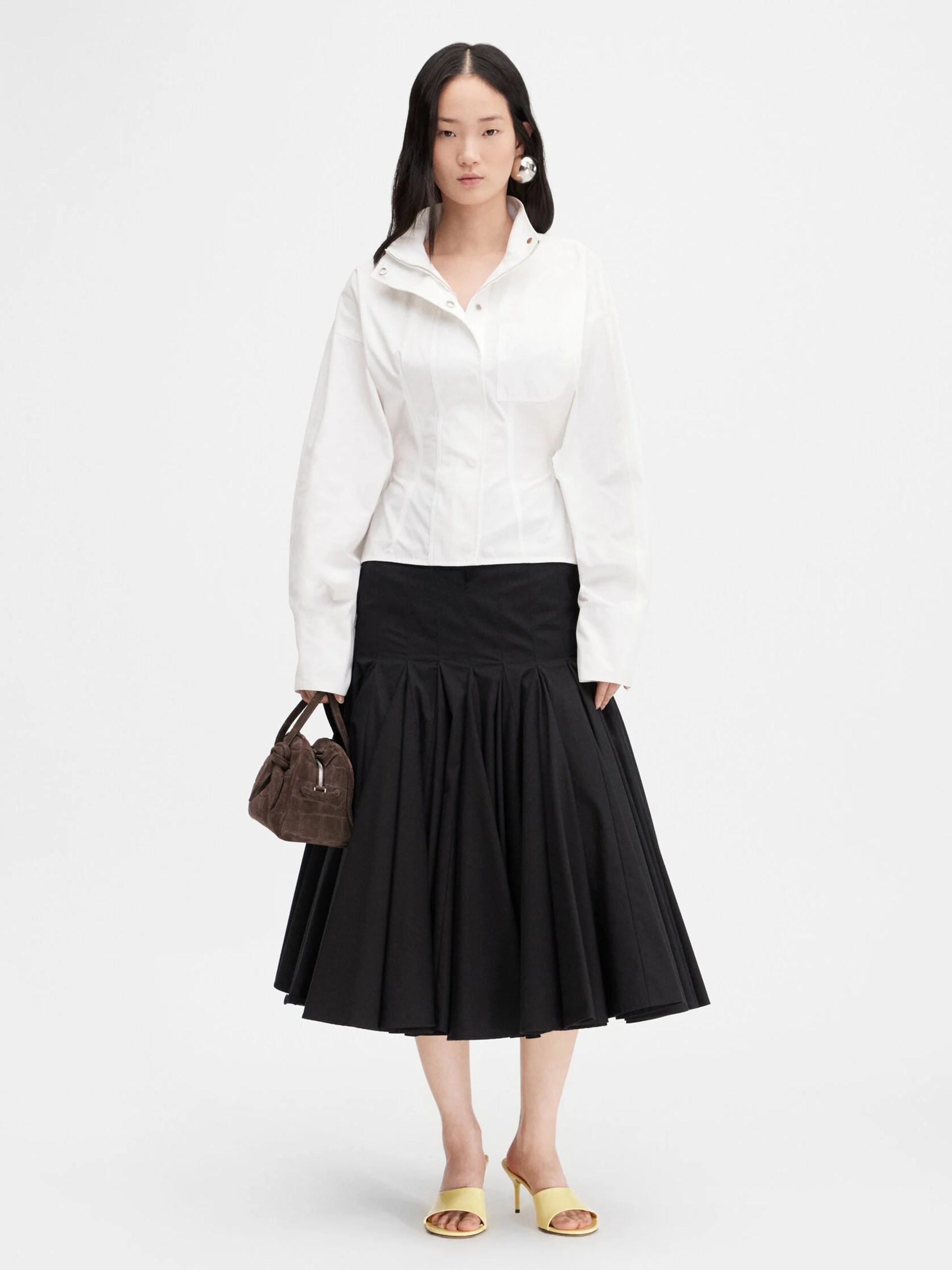 Jacquemus Ciro white fitted waist shirt
