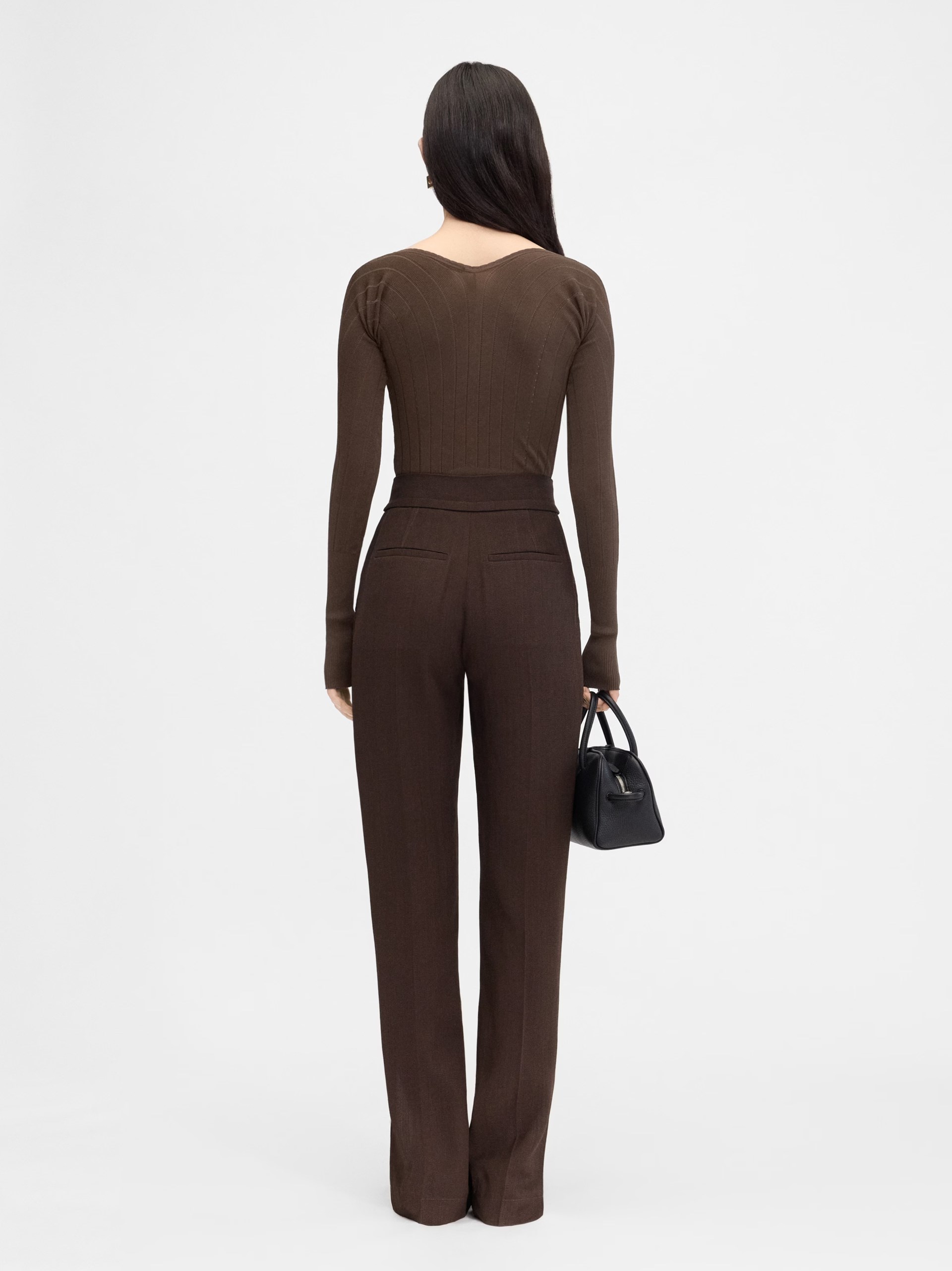 Коричневий топ Jacquemus з логотипом