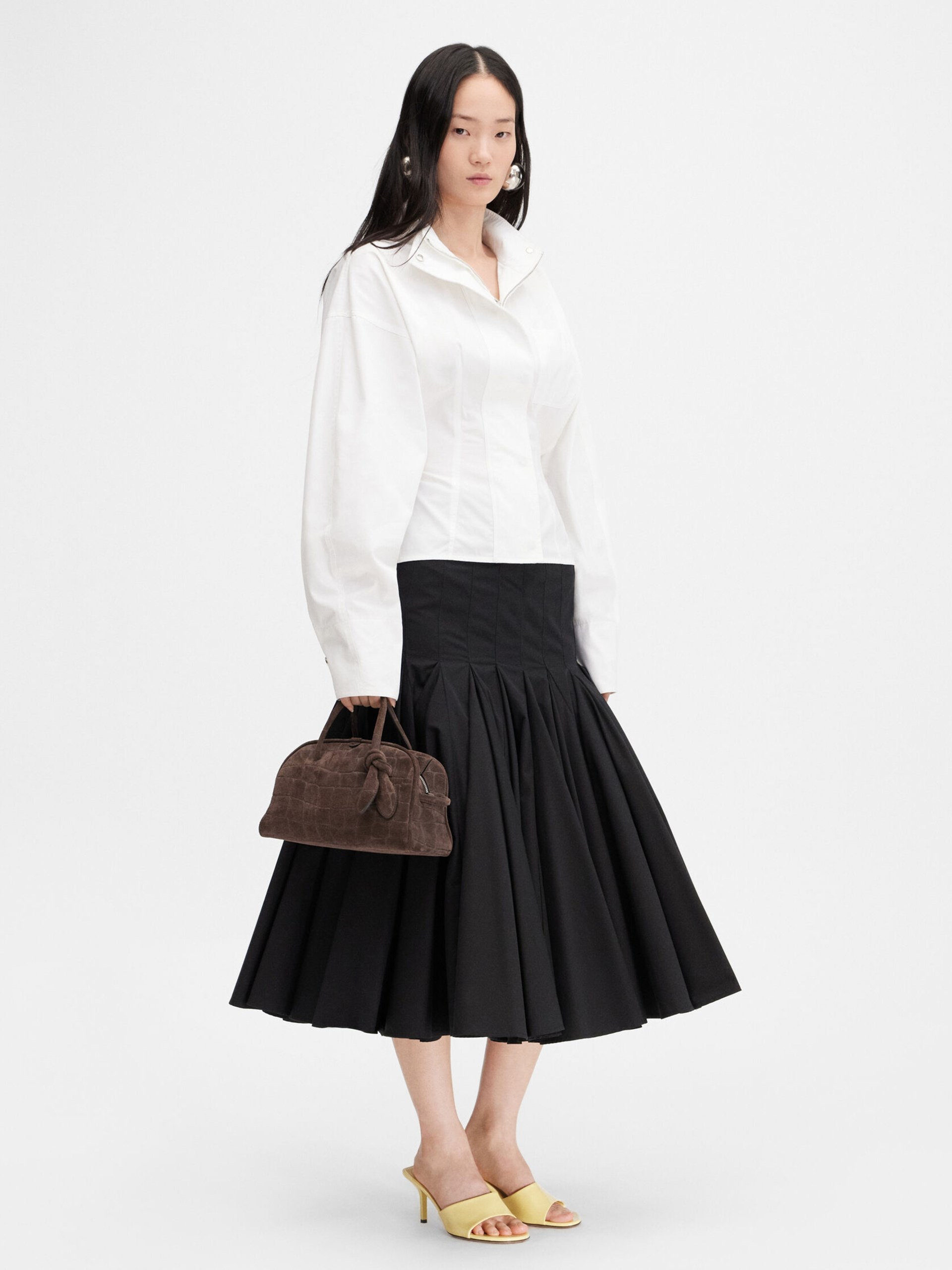 Jacquemus Ciro white fitted waist shirt