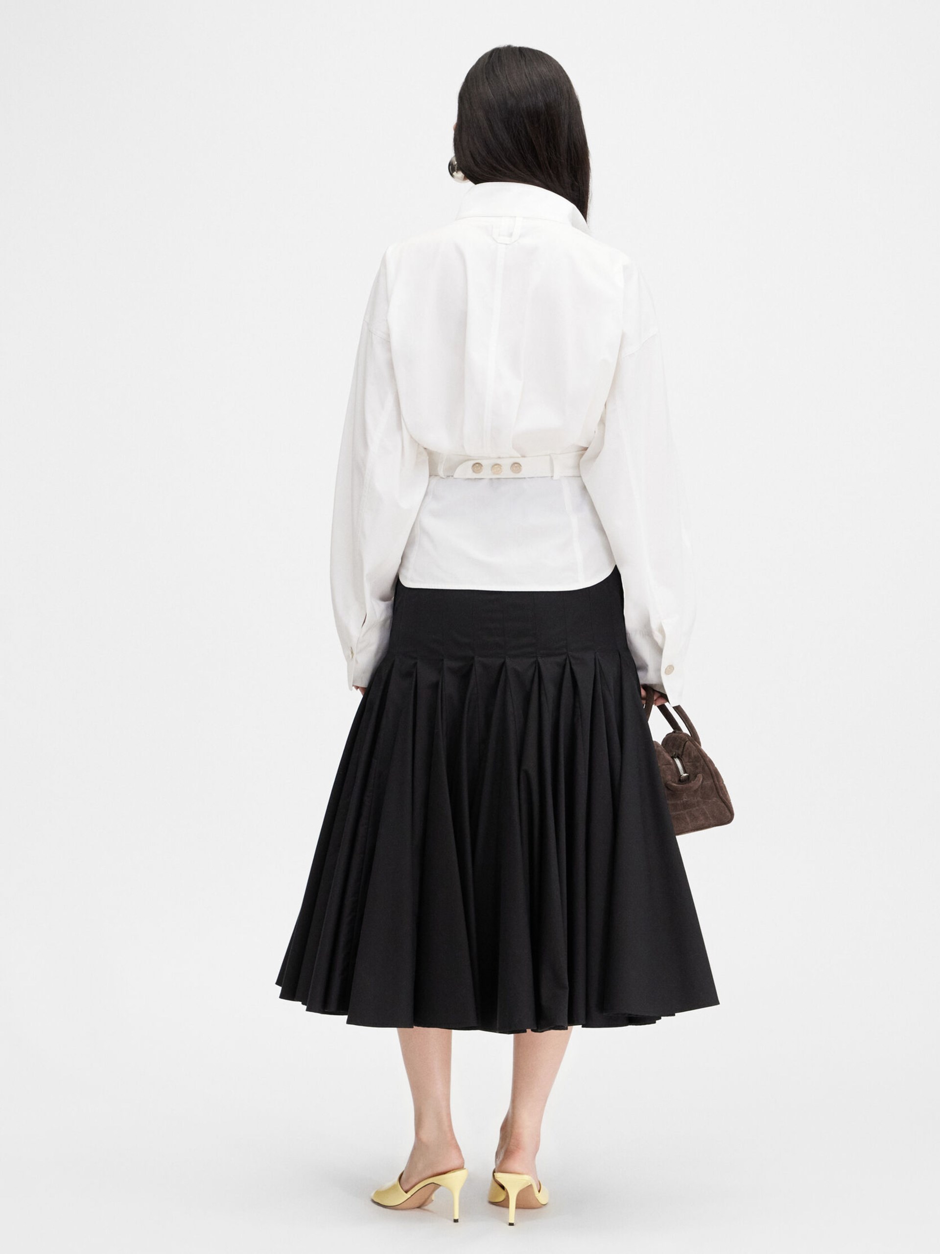 Jacquemus Ciro white fitted waist shirt