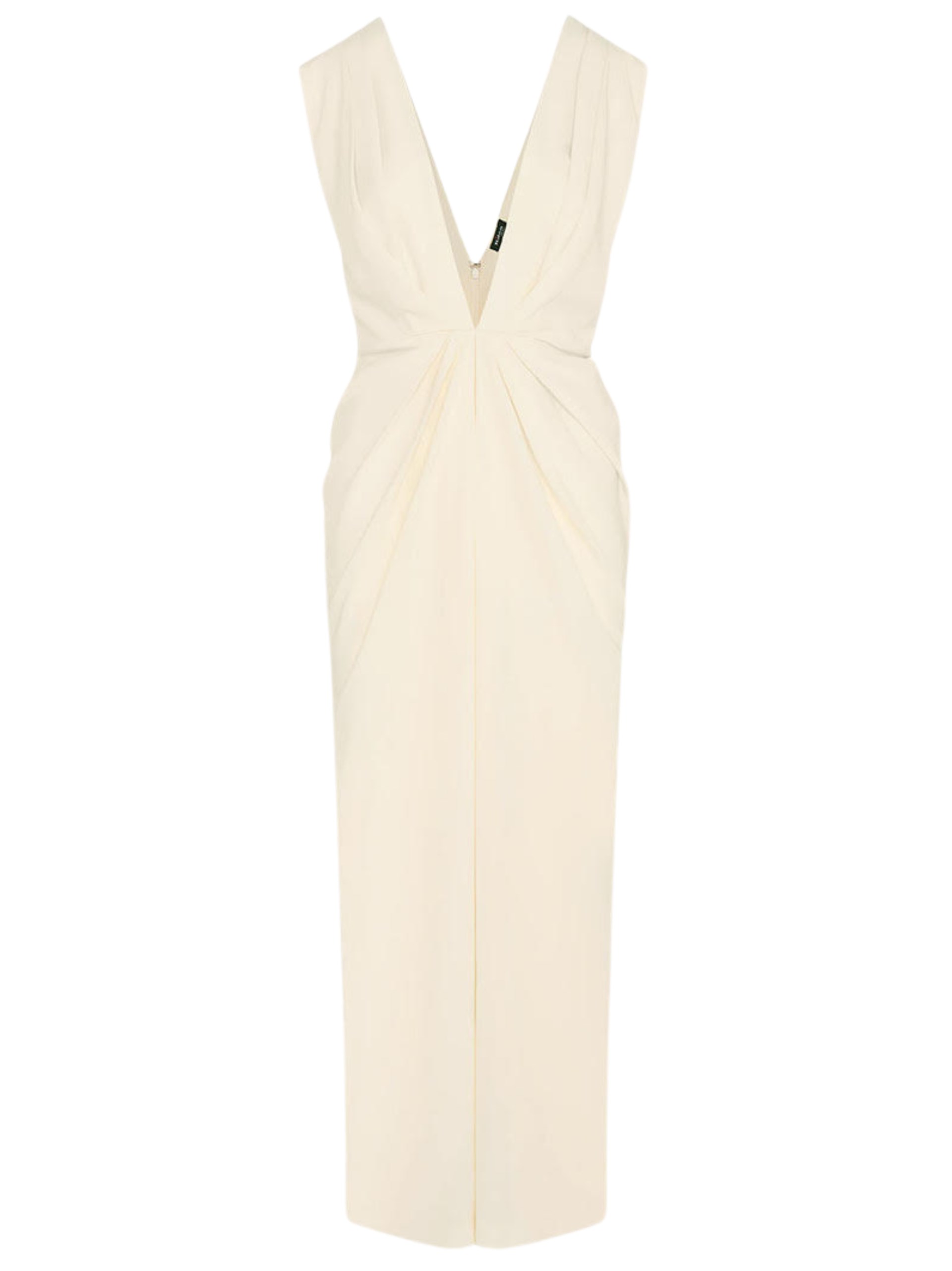 Ivory Kiton dress with deep V-neck