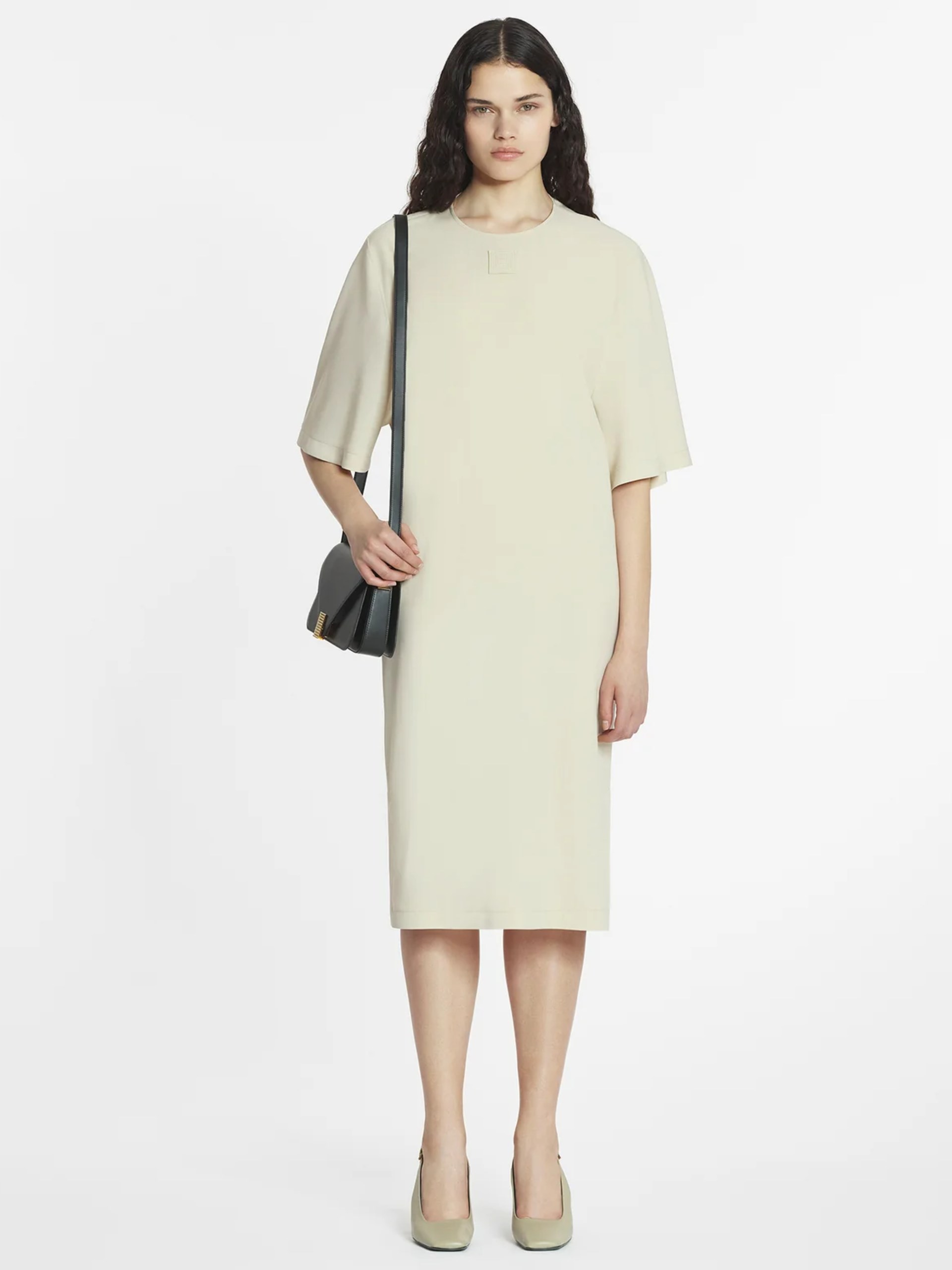 Lanvin light beige wool dress