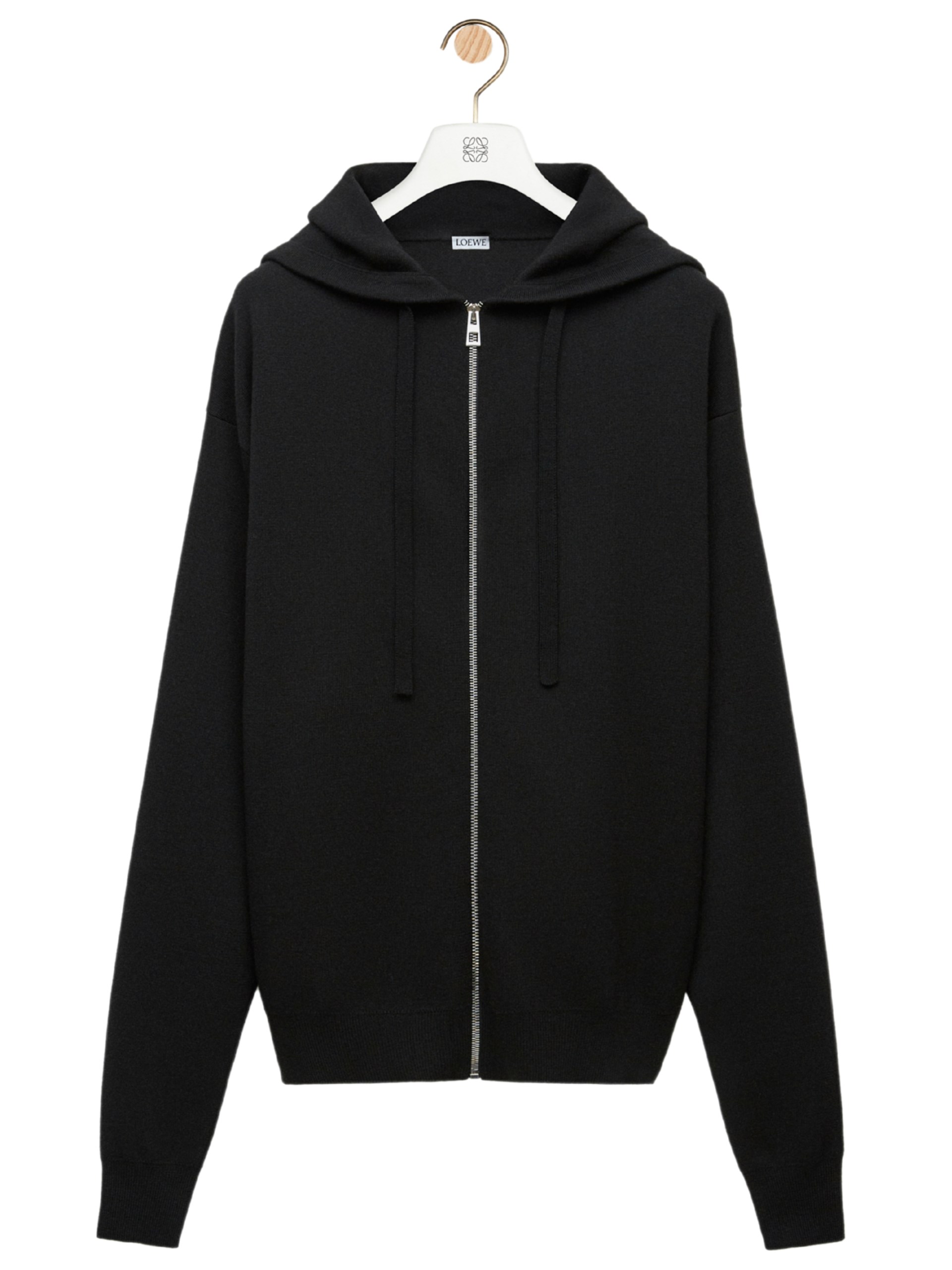 Men's black Loewe zip hoodie