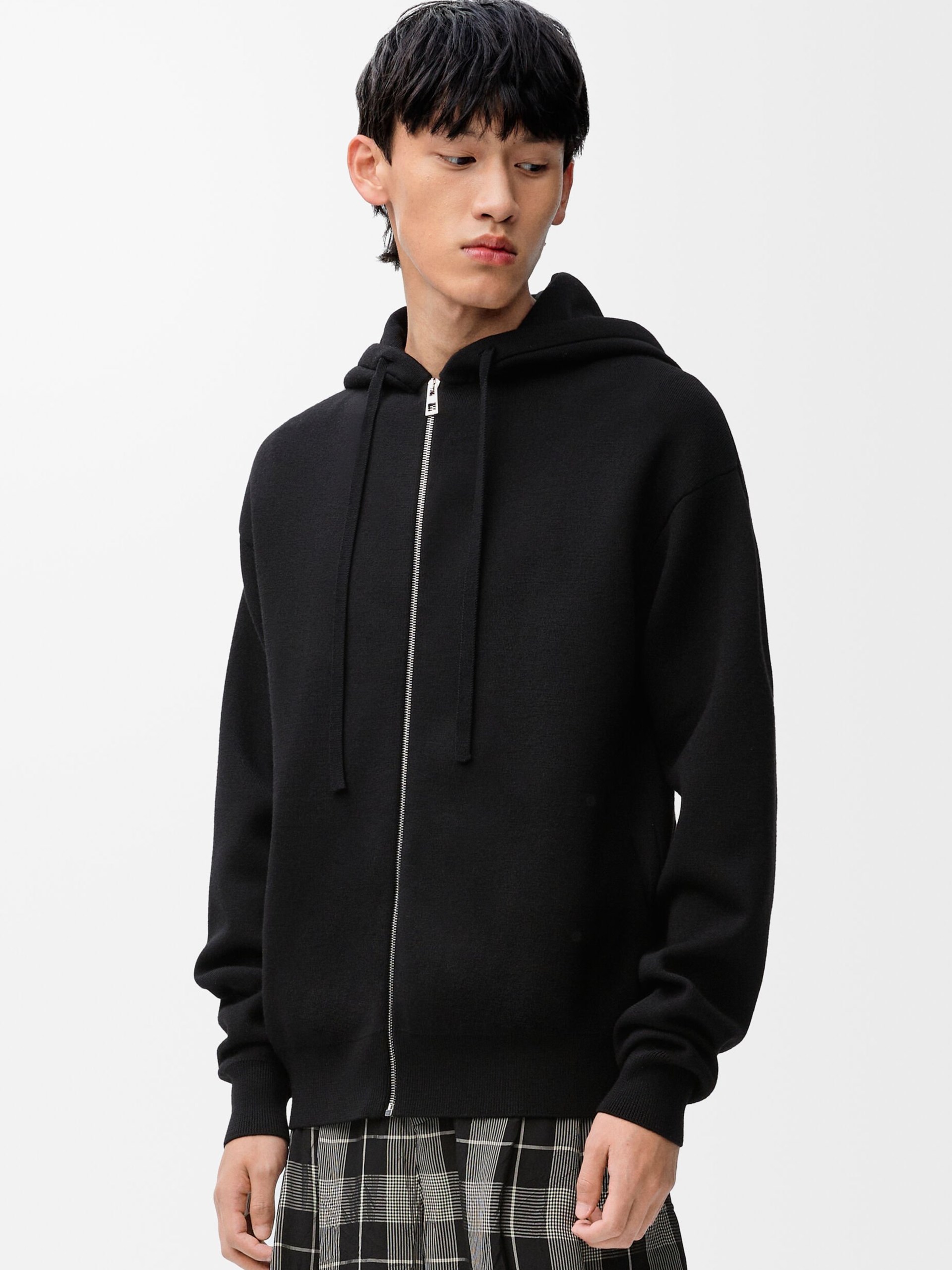 Men's black Loewe zip hoodie