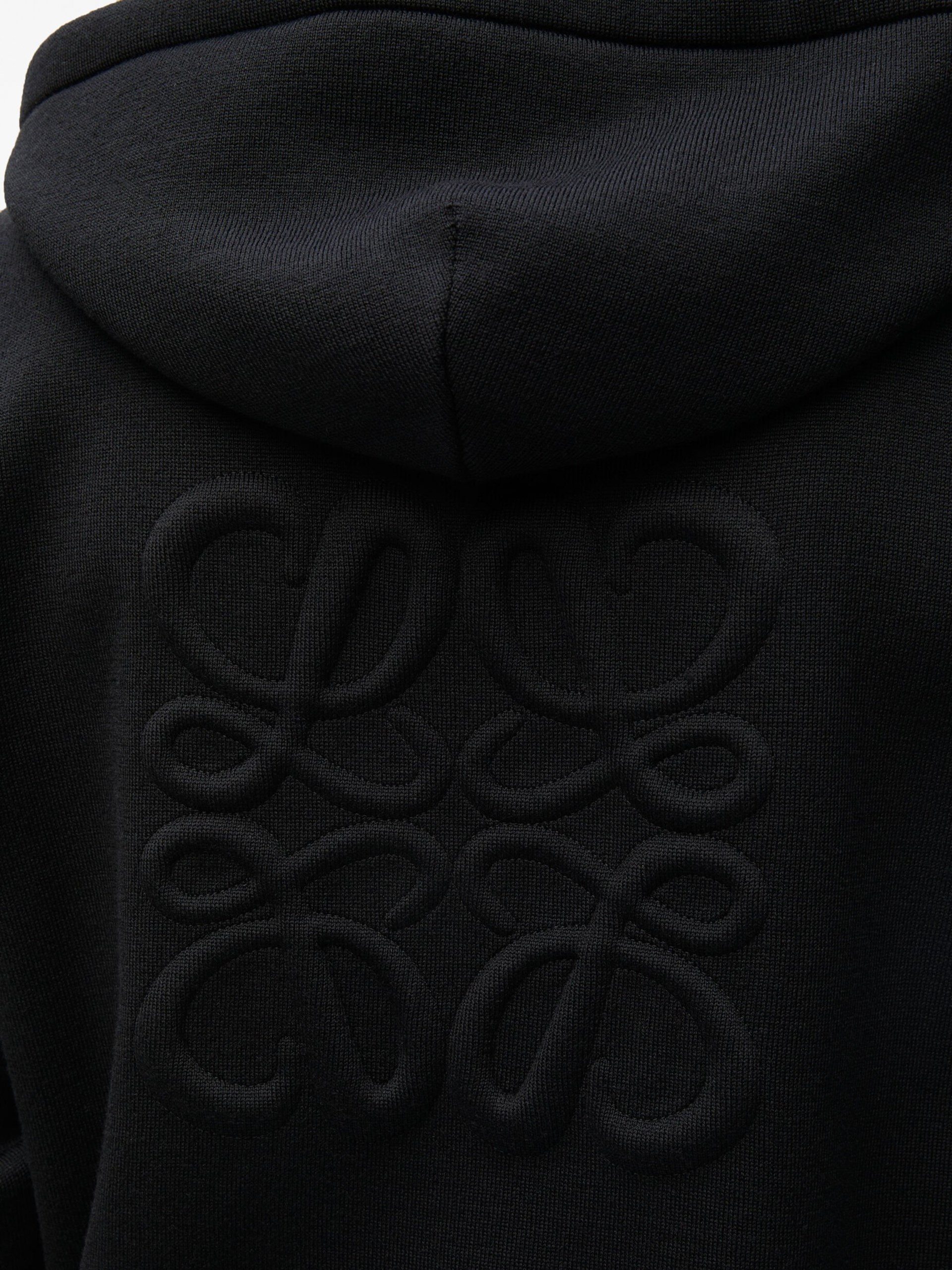 Men's black Loewe zip hoodie