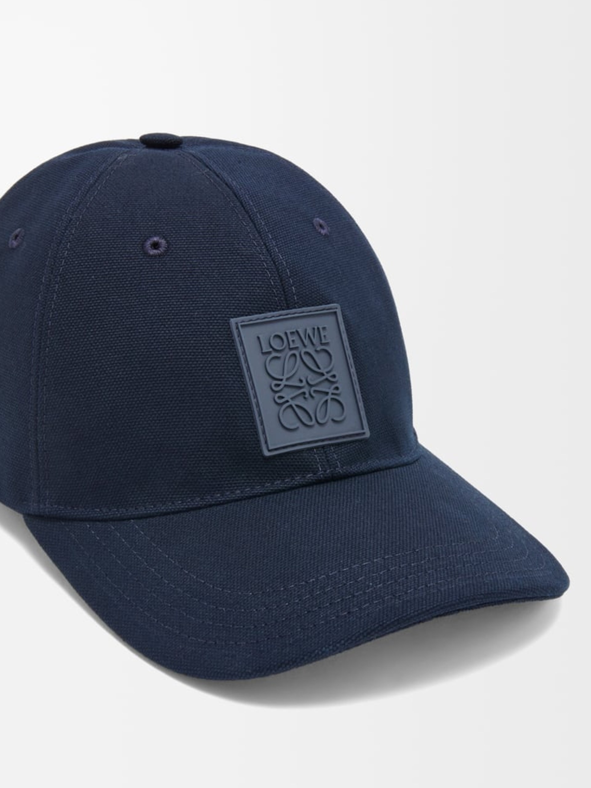 Men's navy blue Loewe cap with Anagram logo