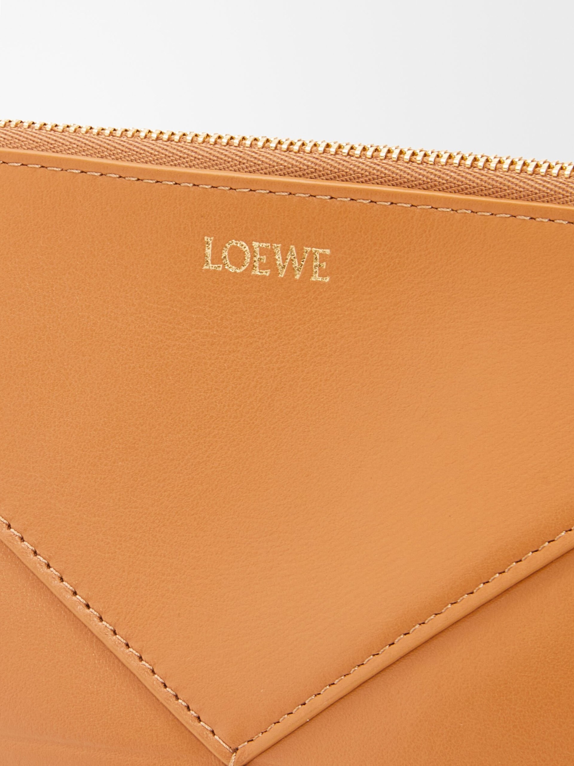 Loewe Puzzle Fold bag in caramel color