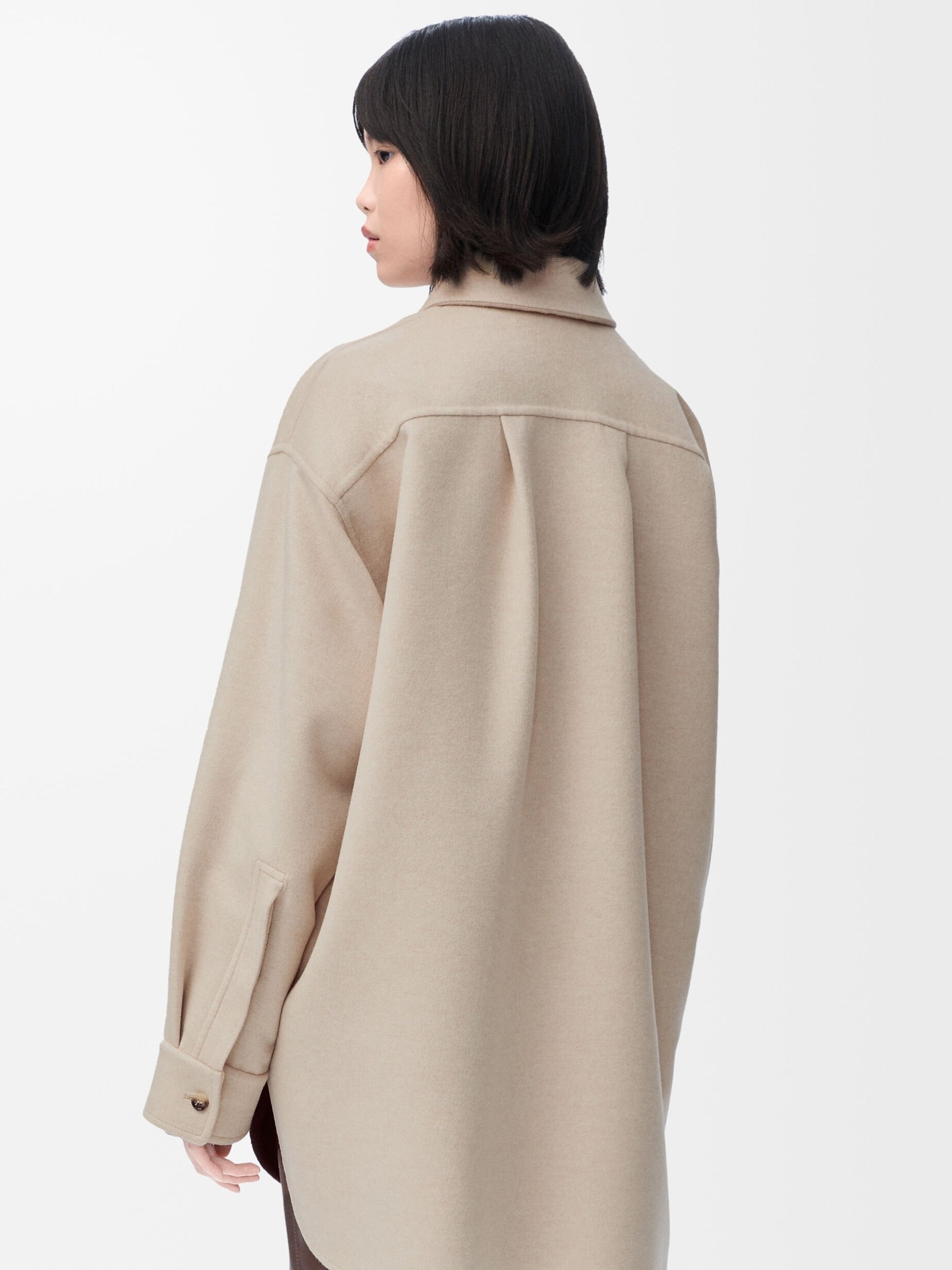Loewe beige wool and cashmere shirt