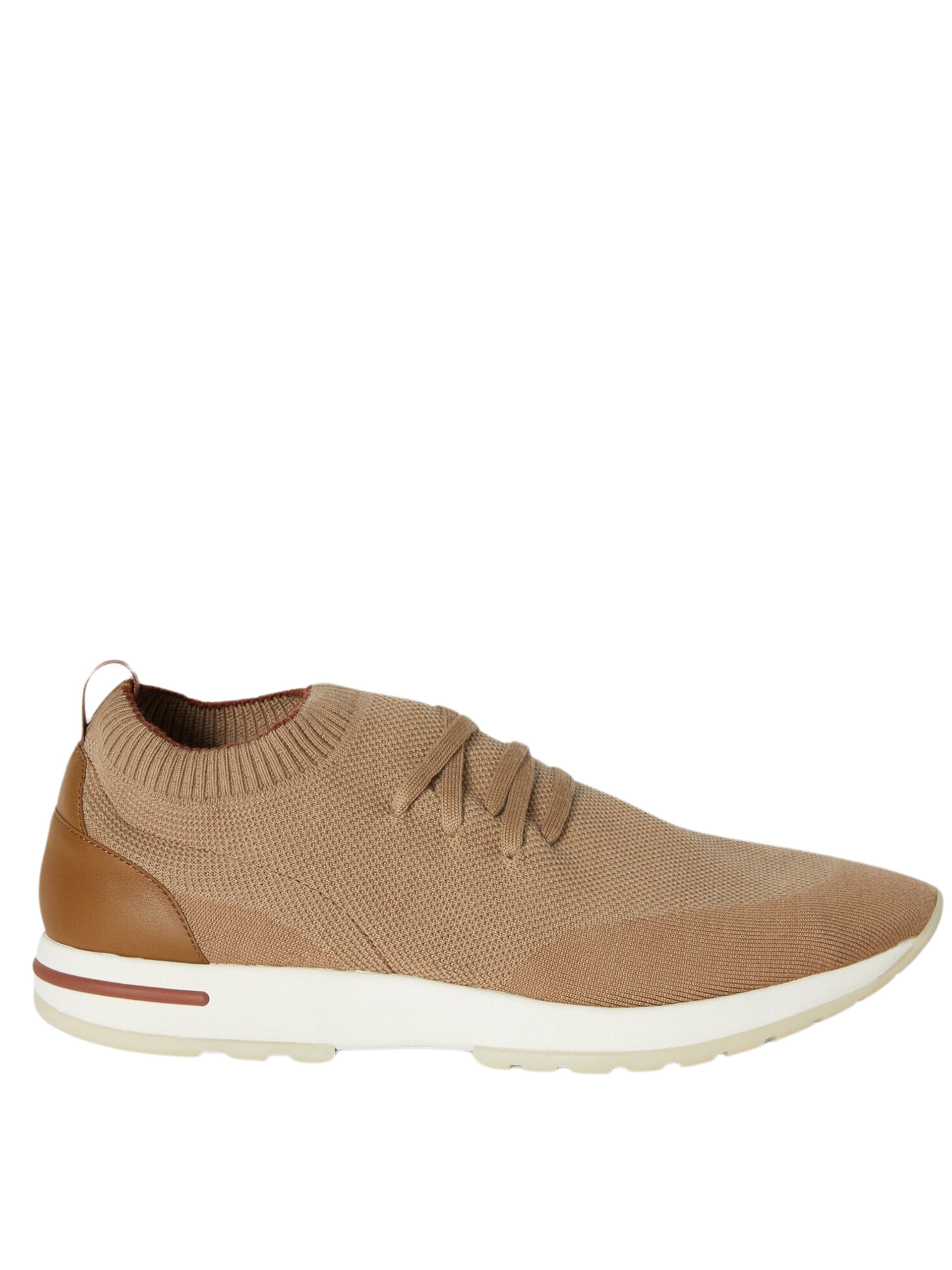 Men's beige Loro Piana 360 Flexy Walk sneakers made of combined fabrics