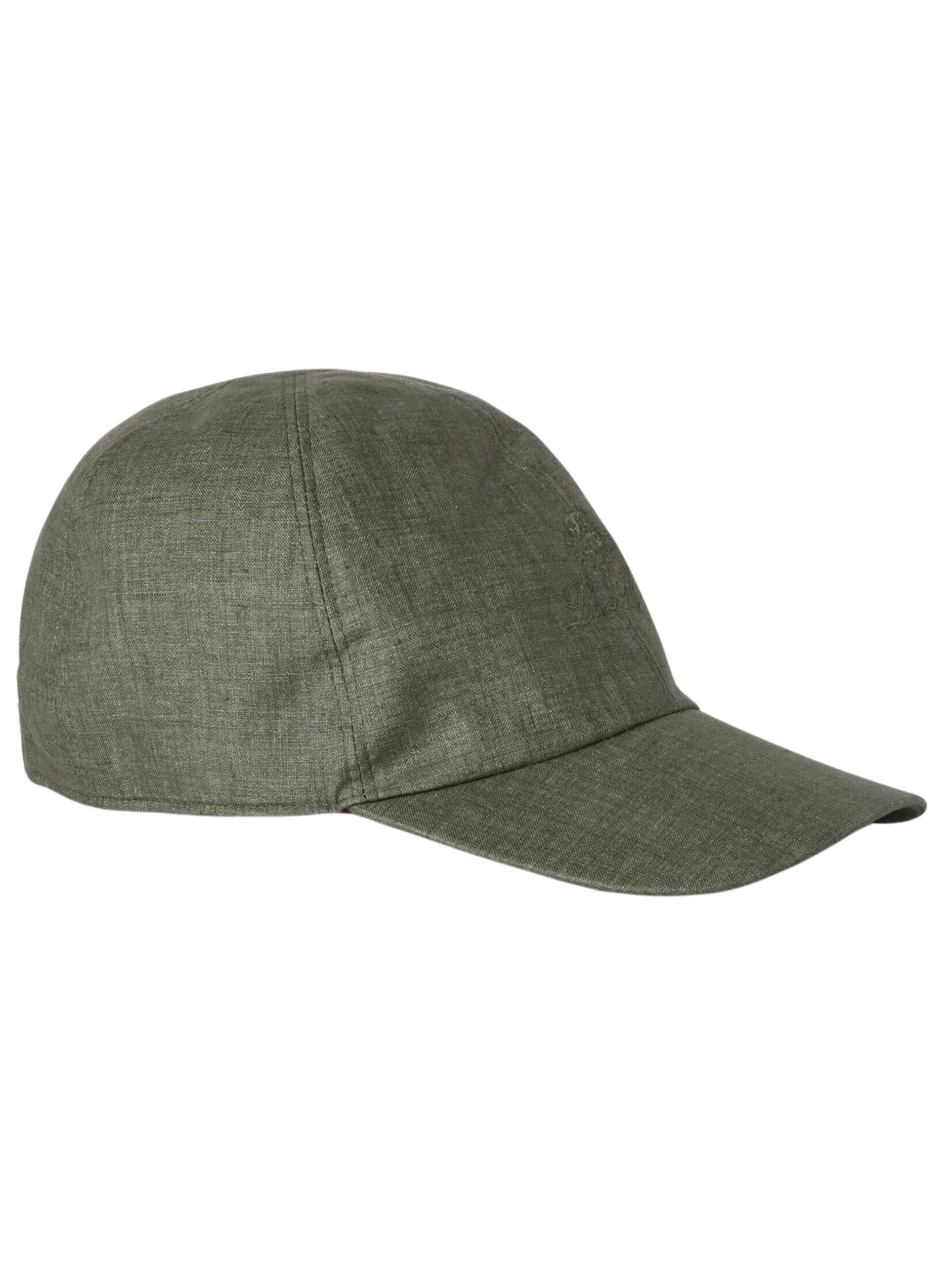 Men's green Loro Piana linen cap