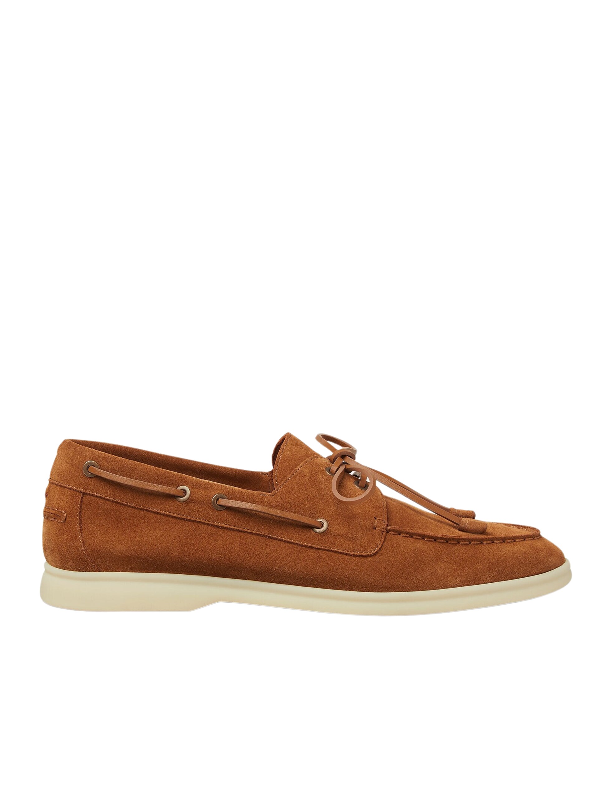 Loro Piana Sea-Sail Walk Men's Brown Suede Loafers