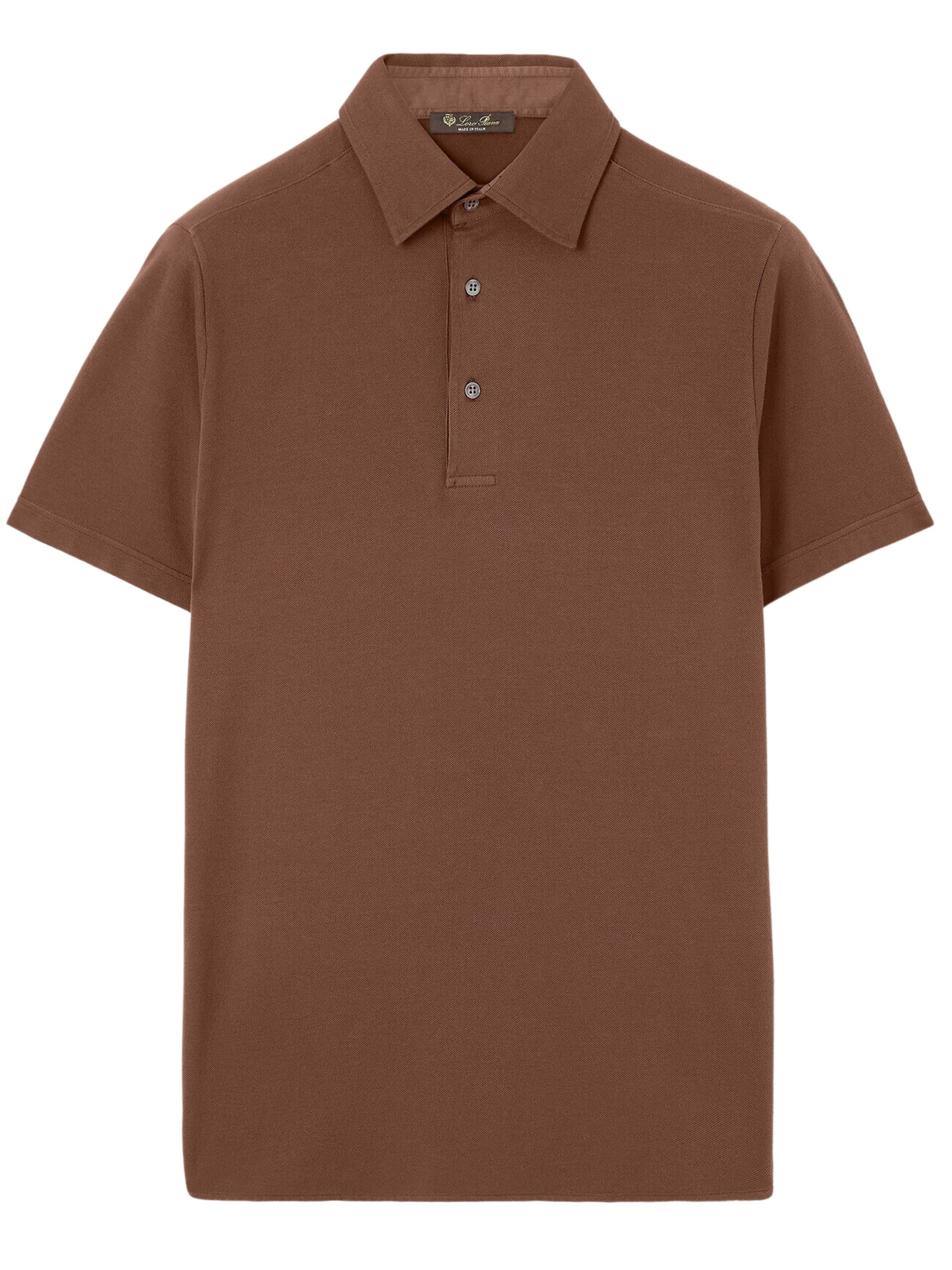 Men's brown Loro Piana polo shirt