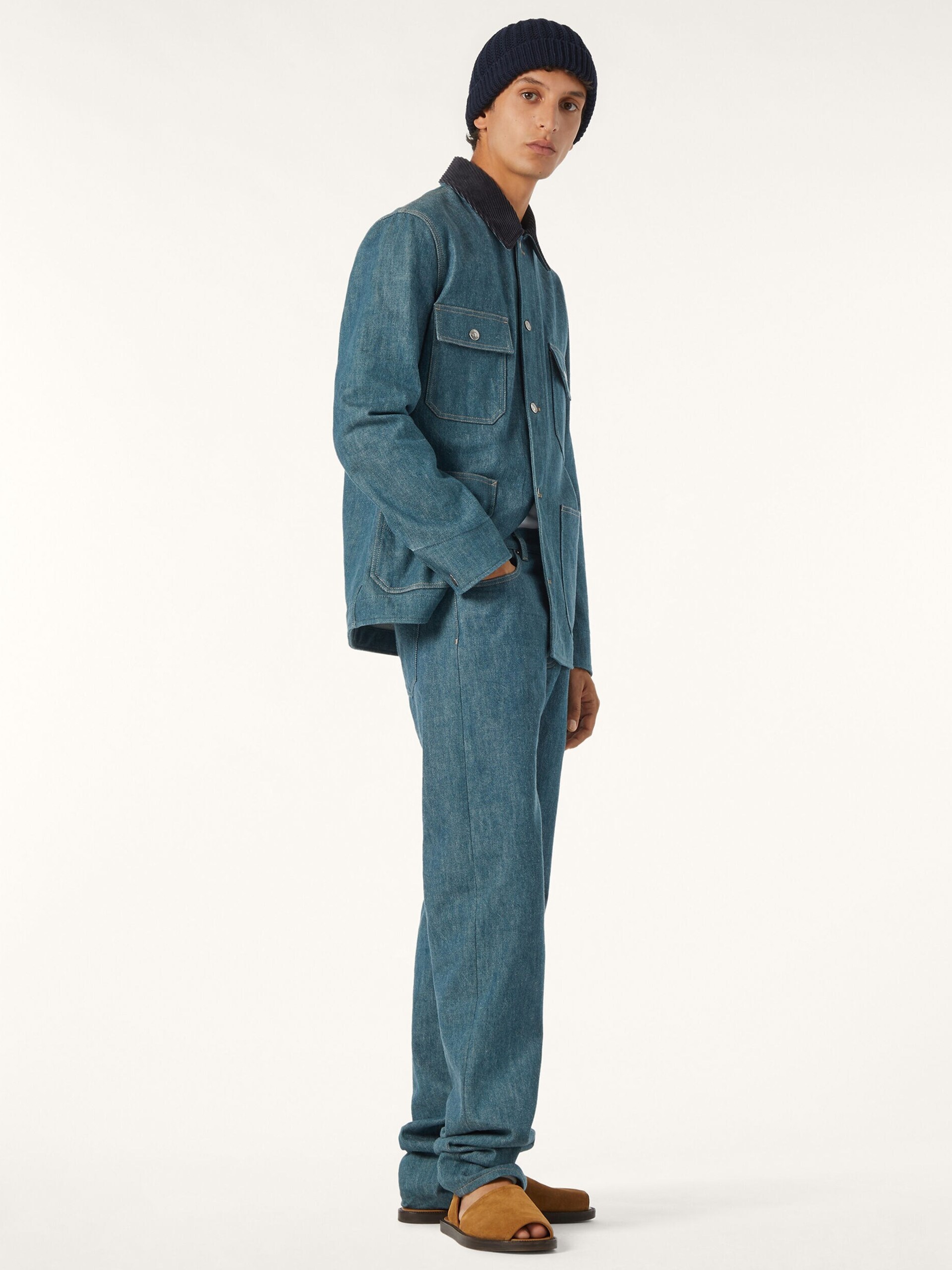 Men's blue Loro Piana Kamen straight-cut jeans