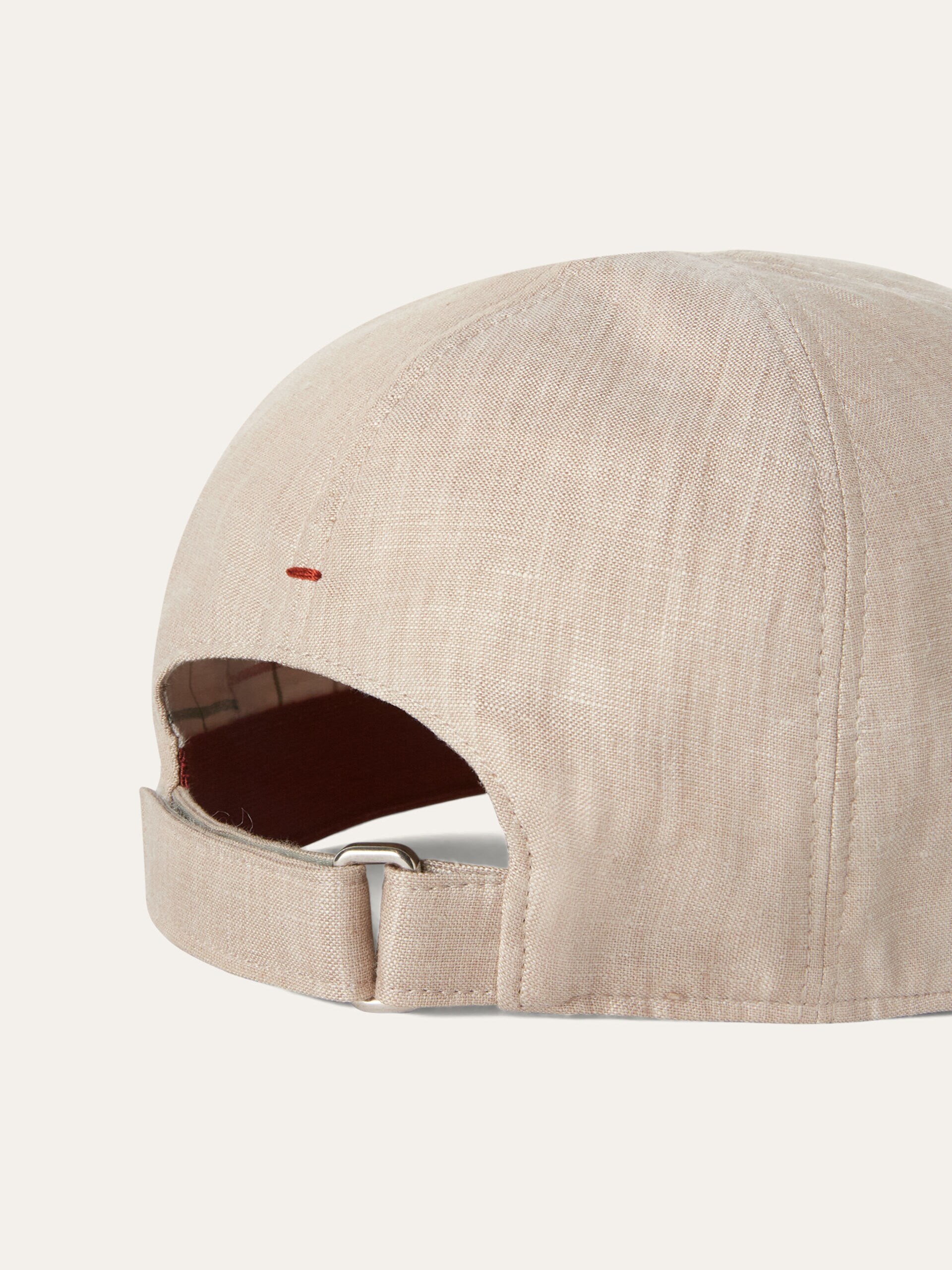 Men's light beige Loro Piana linen cap