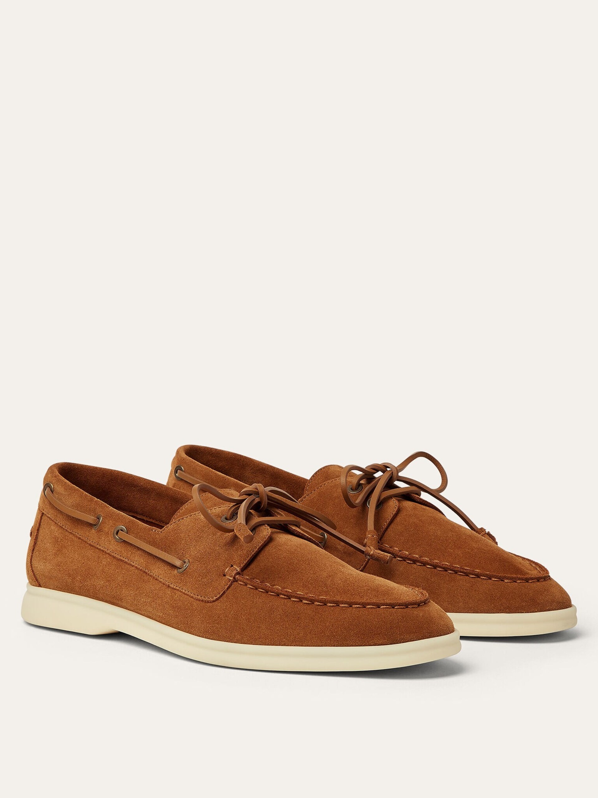 Loro Piana Sea-Sail Walk Men's Brown Suede Loafers