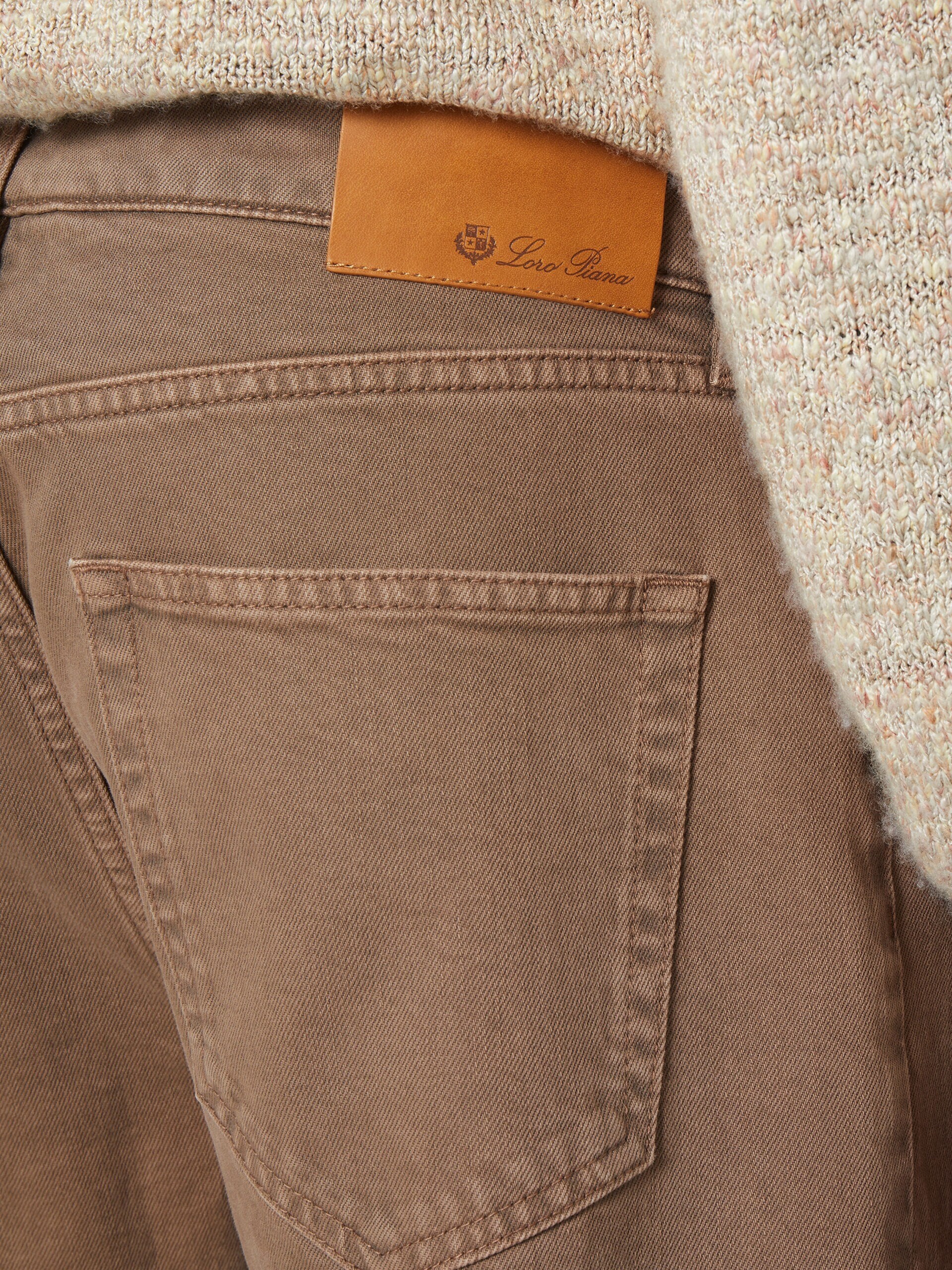 Men's brown Loro Piana Quarona jeans