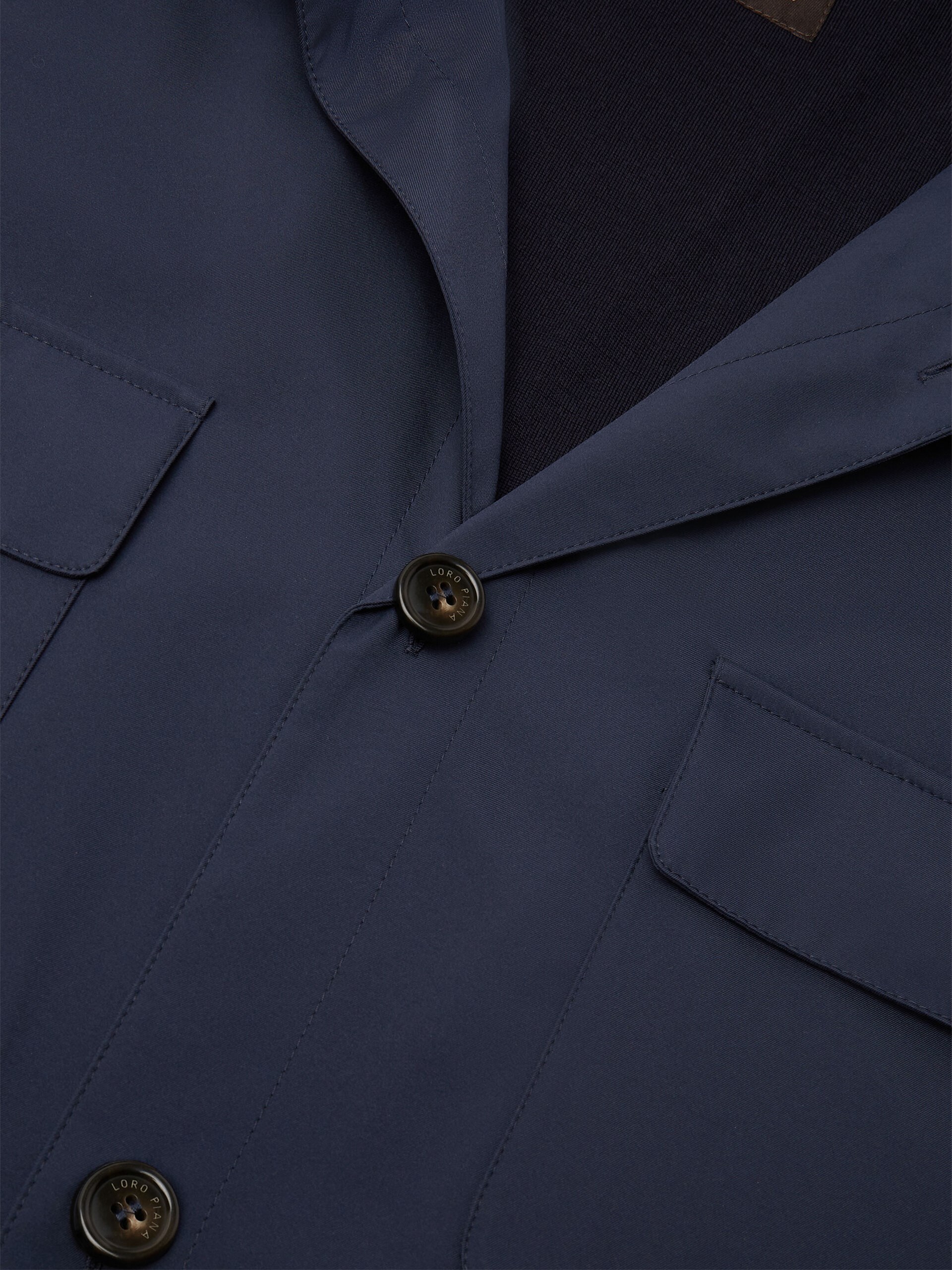 Чоловічий темно-синій жакет Loro Piana з Storm System®