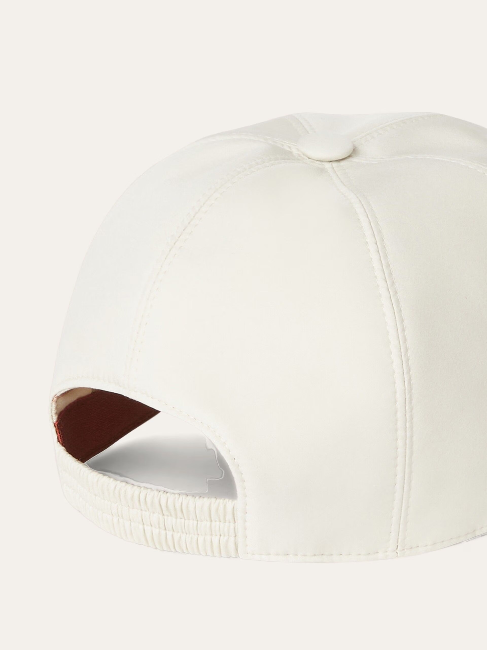 Ivory unisex Loro Piana cap with Storm System® treatment