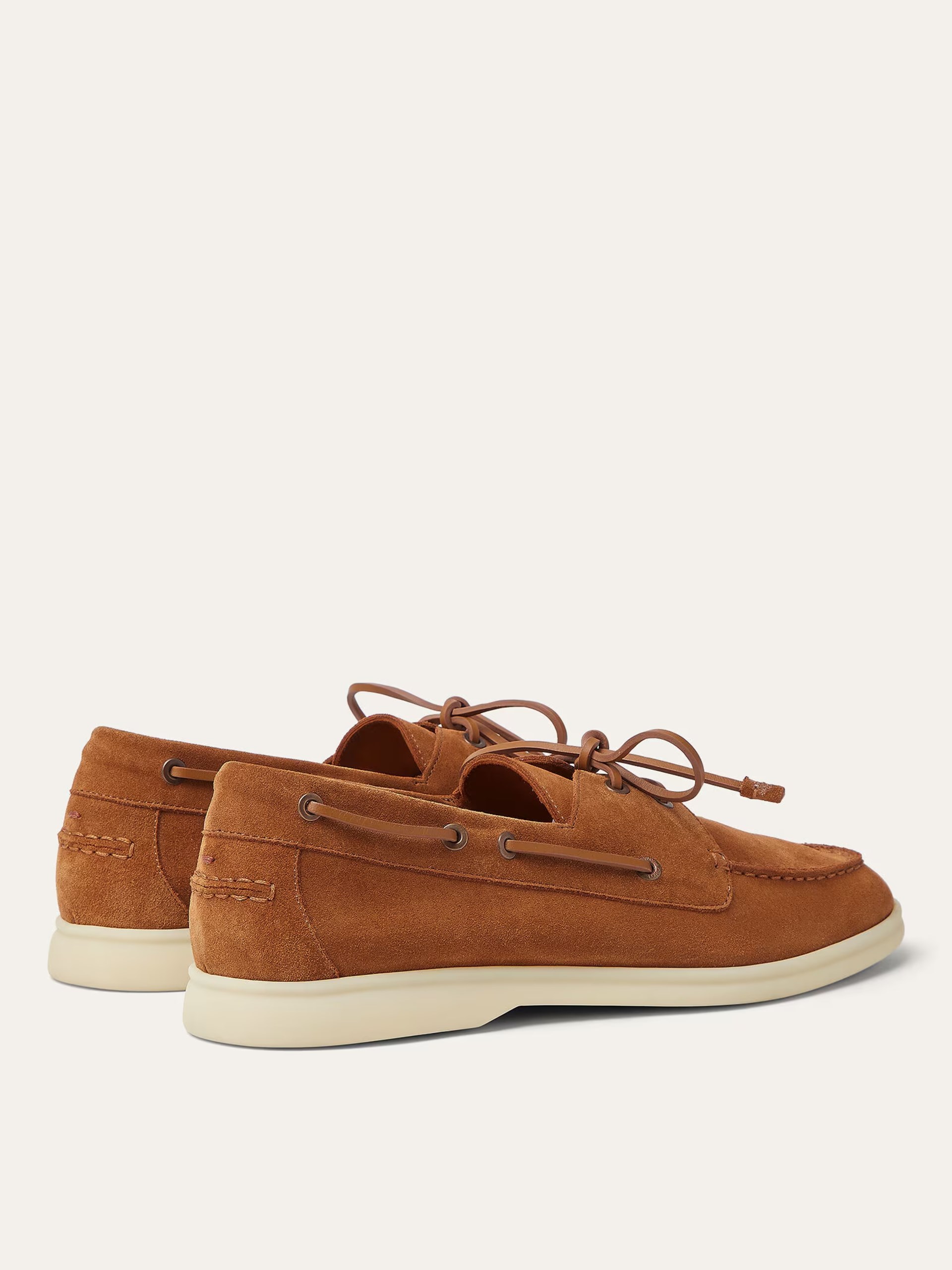 Loro Piana Sea-Sail Walk Men's Brown Suede Loafers