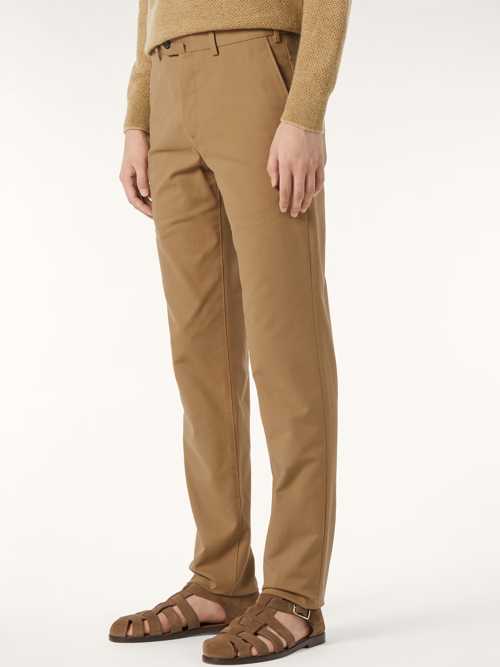 Loro Piana Carlo Men's dark beige trousers